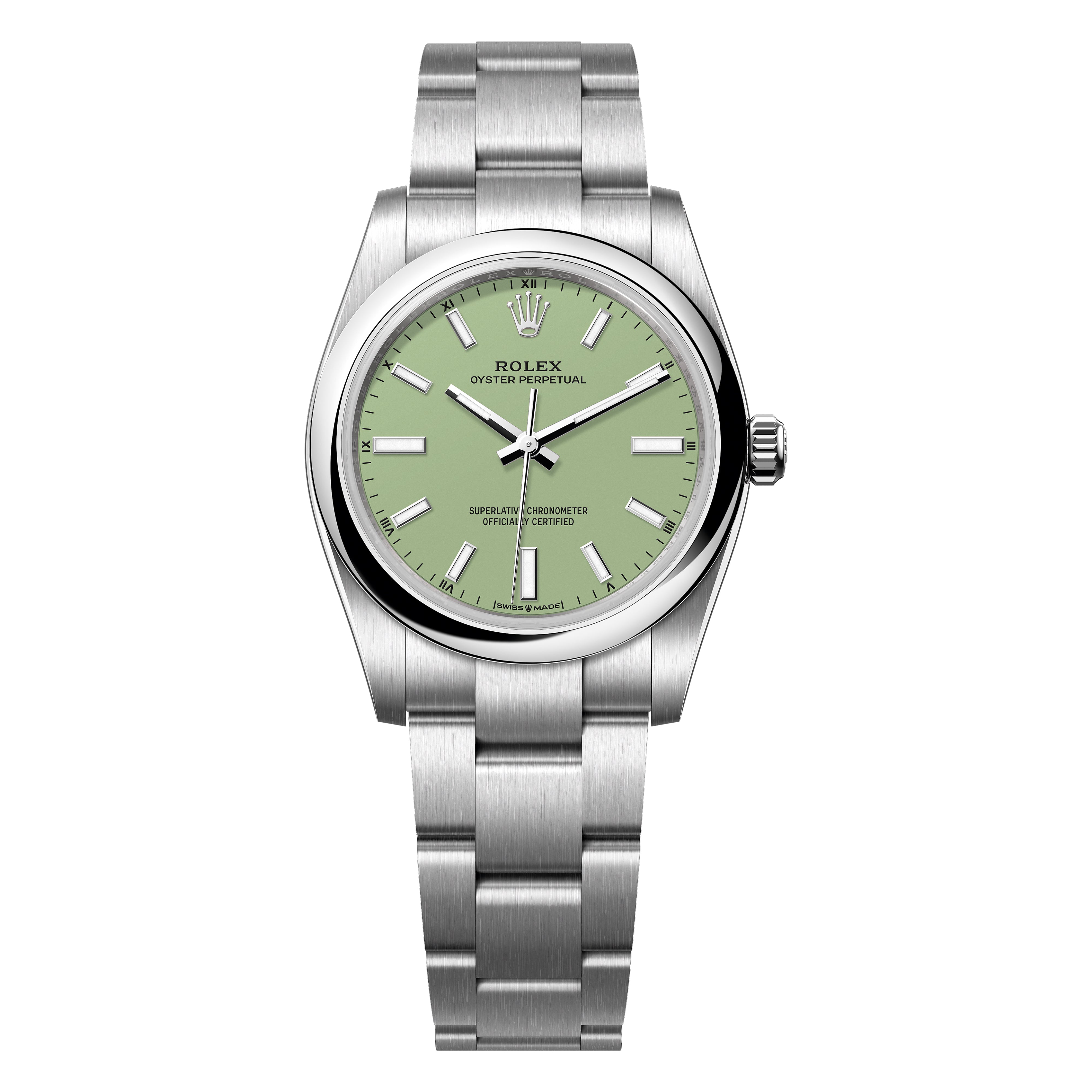 Rolex Oyster Perpetual OP 34mm 2026 Pistachio 124200-0006 – Luxury