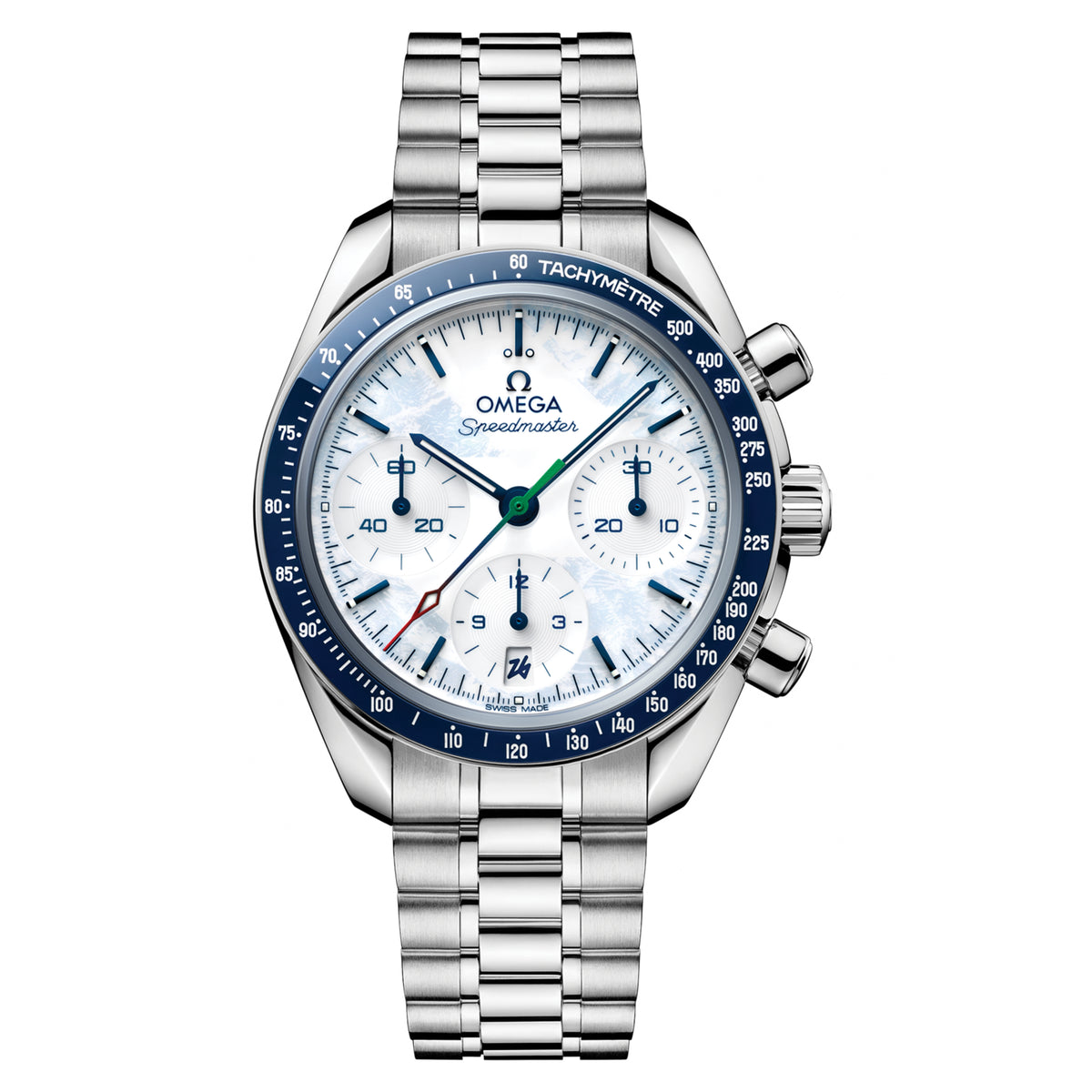 Omega Speedmaster Steel 38mm Milano Cortina 2026 Limited Edition White Dial 522.30.38.50.04.002