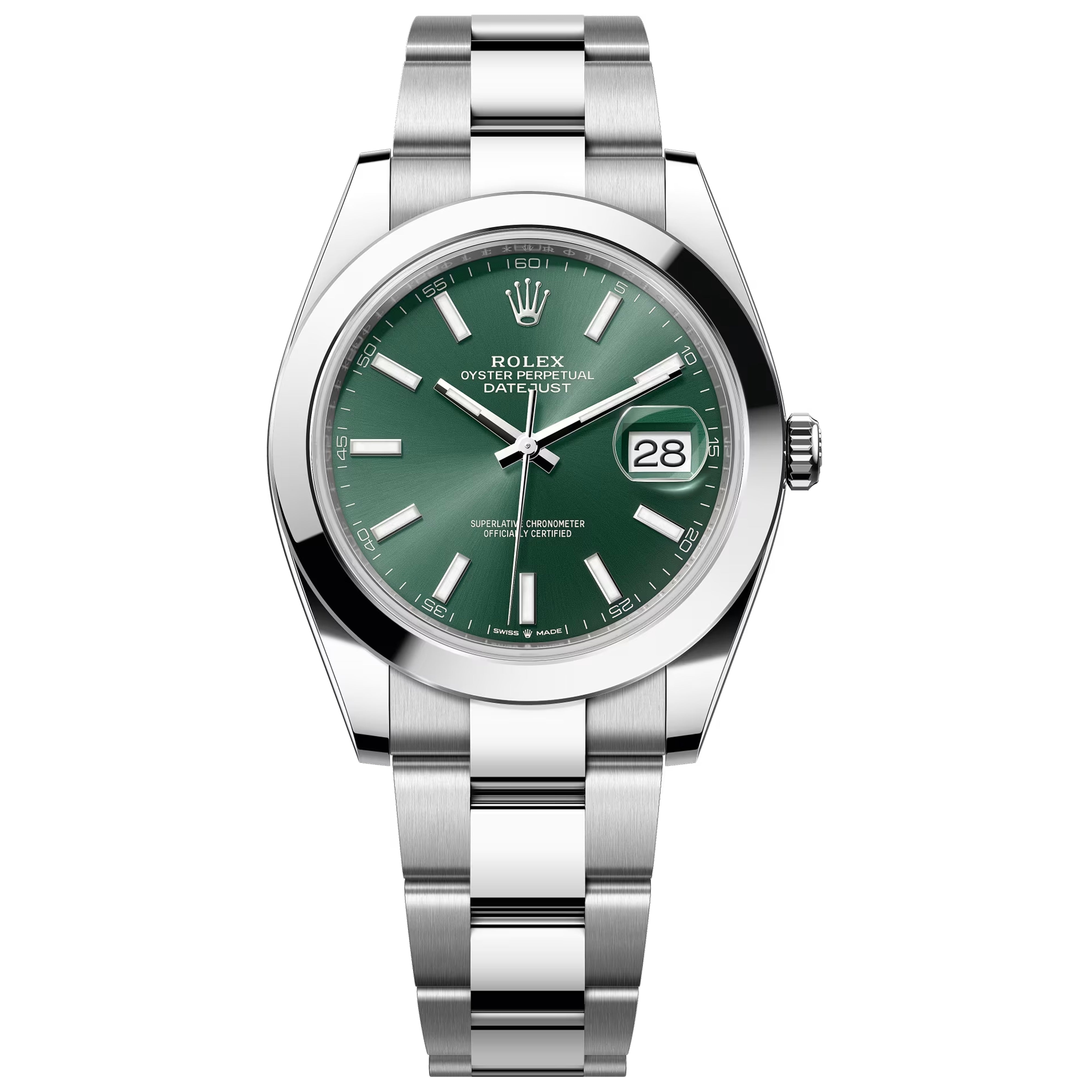 Rolex Datejust 41mm Mint Green Oyster , 2025 , 126300-0019 Pre-Owned