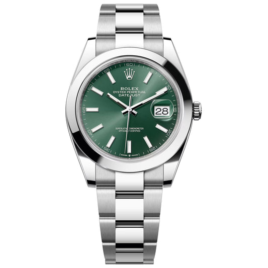 Rolex Datejust 41mm Mint Green Oyster , Unworn 2025 , 126300-0019