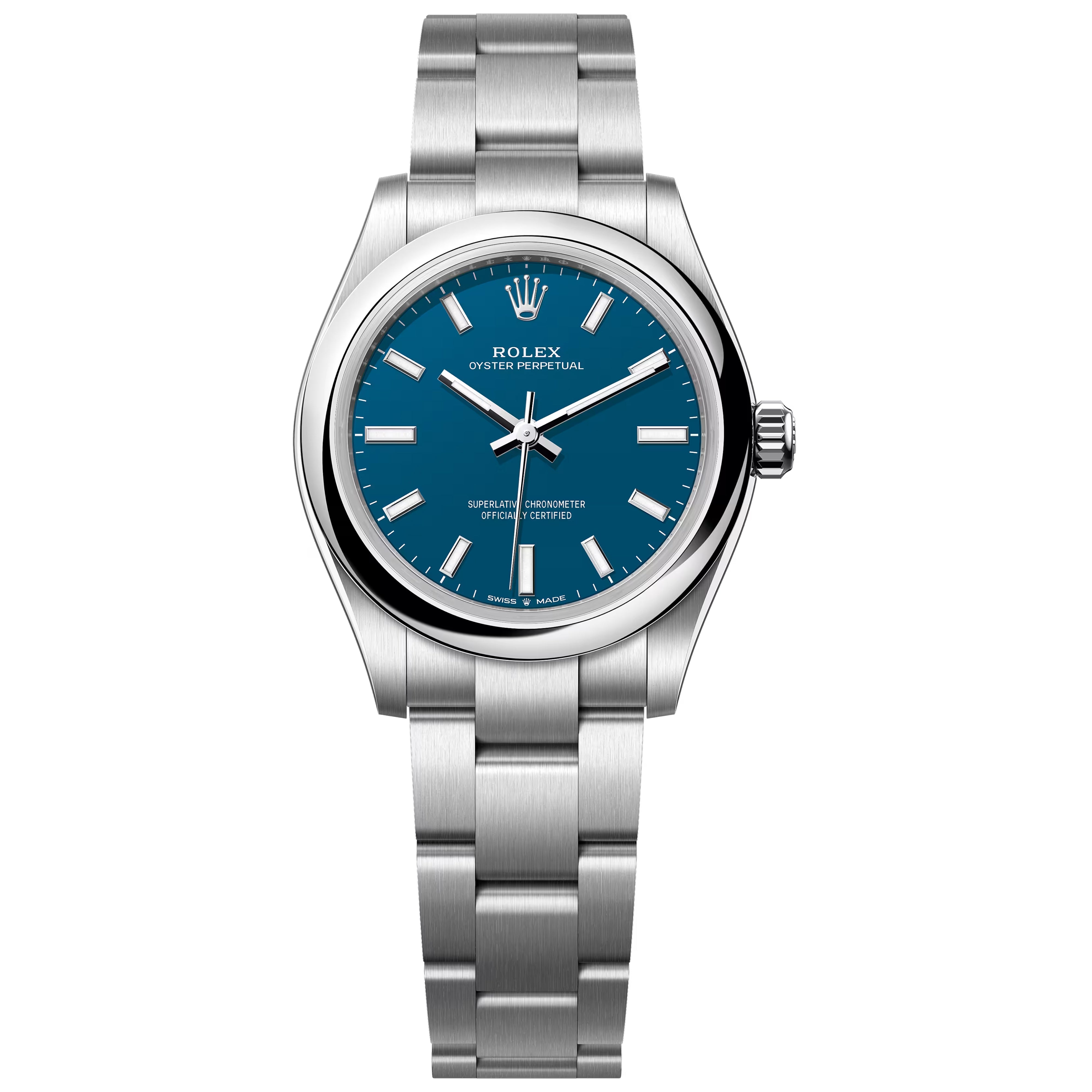 Rolex Oyster Perpetual OP 31mm Med Blue 2026 Unworn Oyster steel 277200-0017