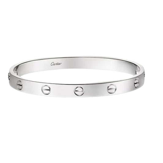 Cartier classic LOVE bracelet CRB6067618 , Certificate 2022 18K White gold Size 18cm  Pre-Owned