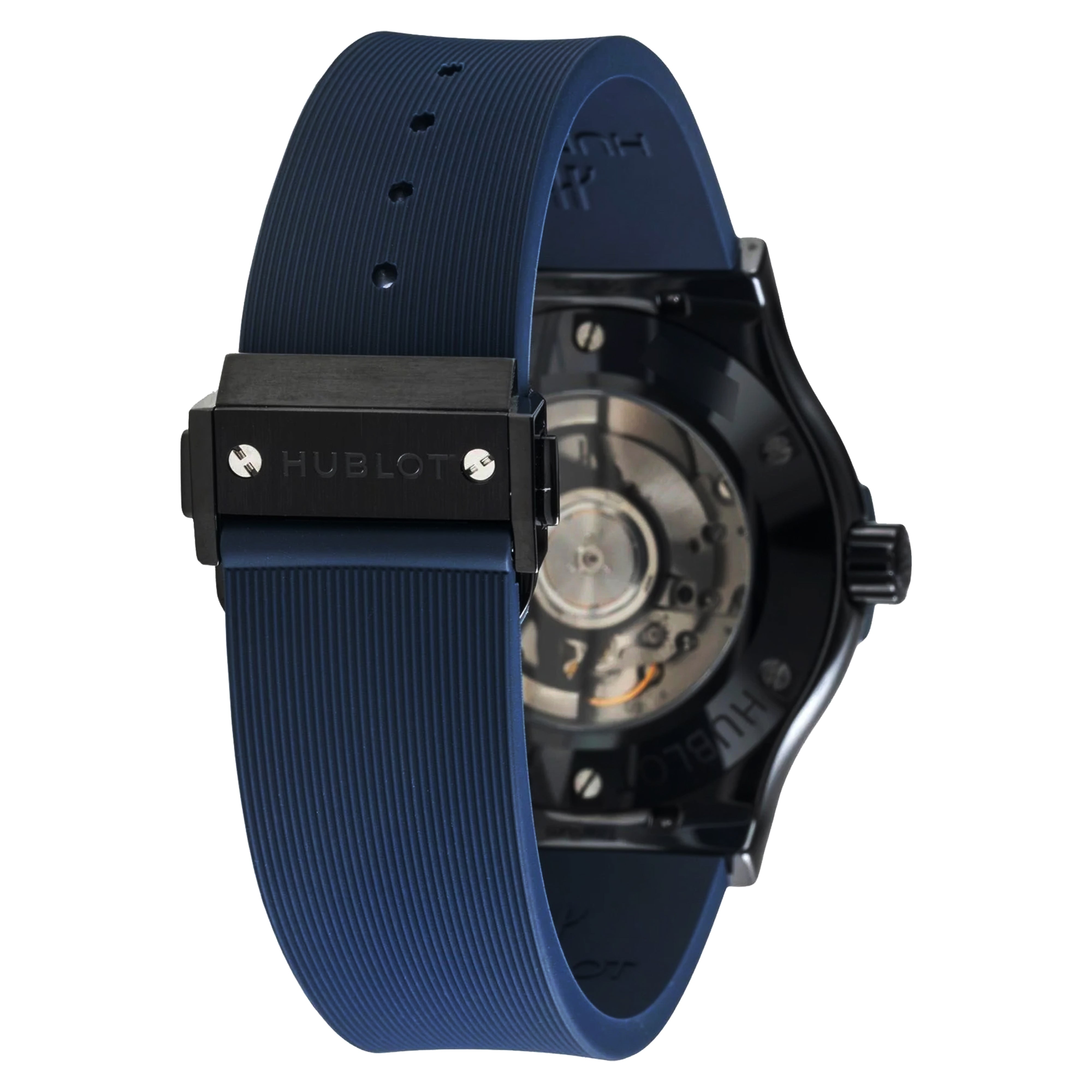 Hublot Classic Fusion 45mm Ceramic Blue Dial Chronograph 521.CM.7170.LR Pre-Owned