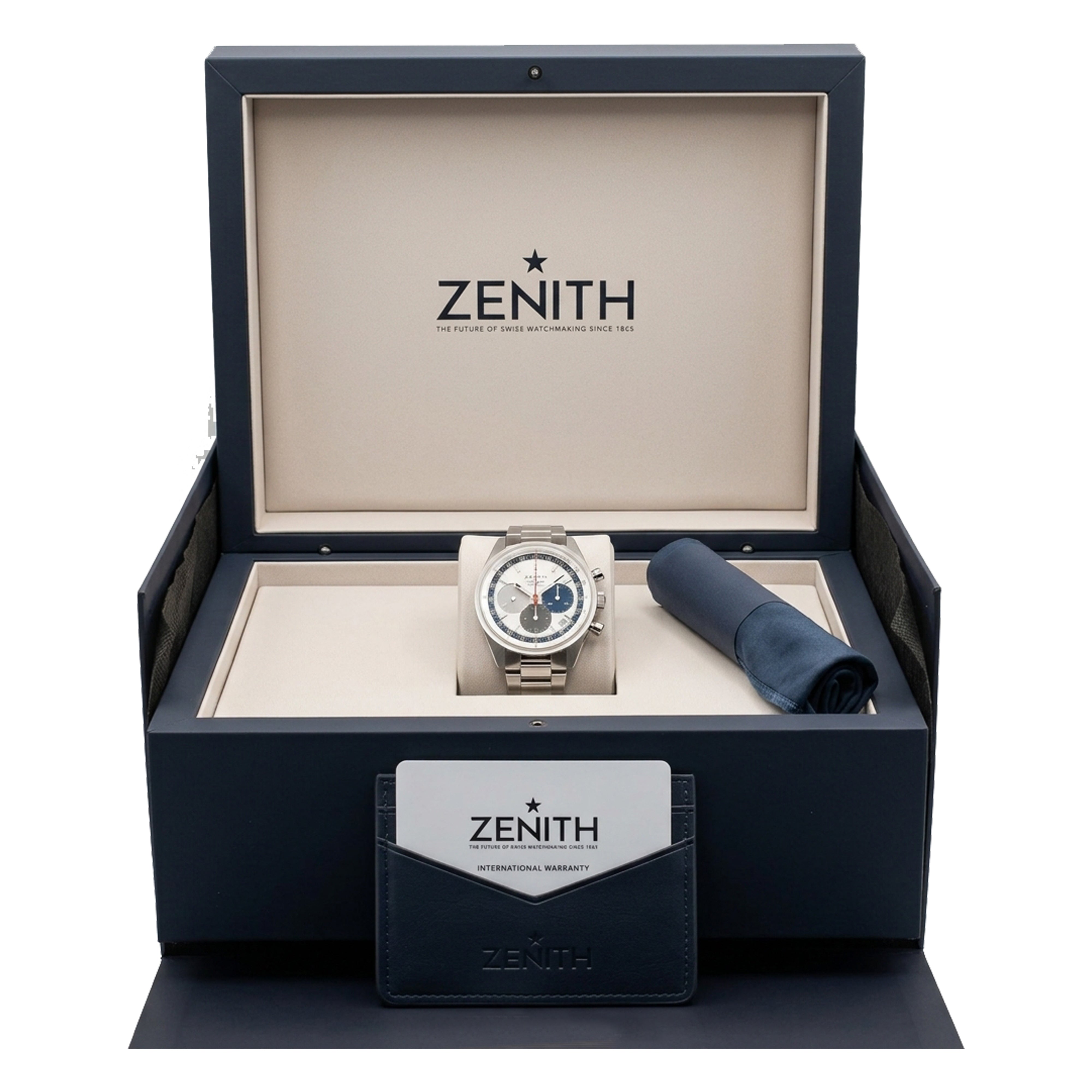 Zenith El Primero Chronomaster 38mm Chronograph 03.3200.3600/69.M3200 White Dial Pre-Owned