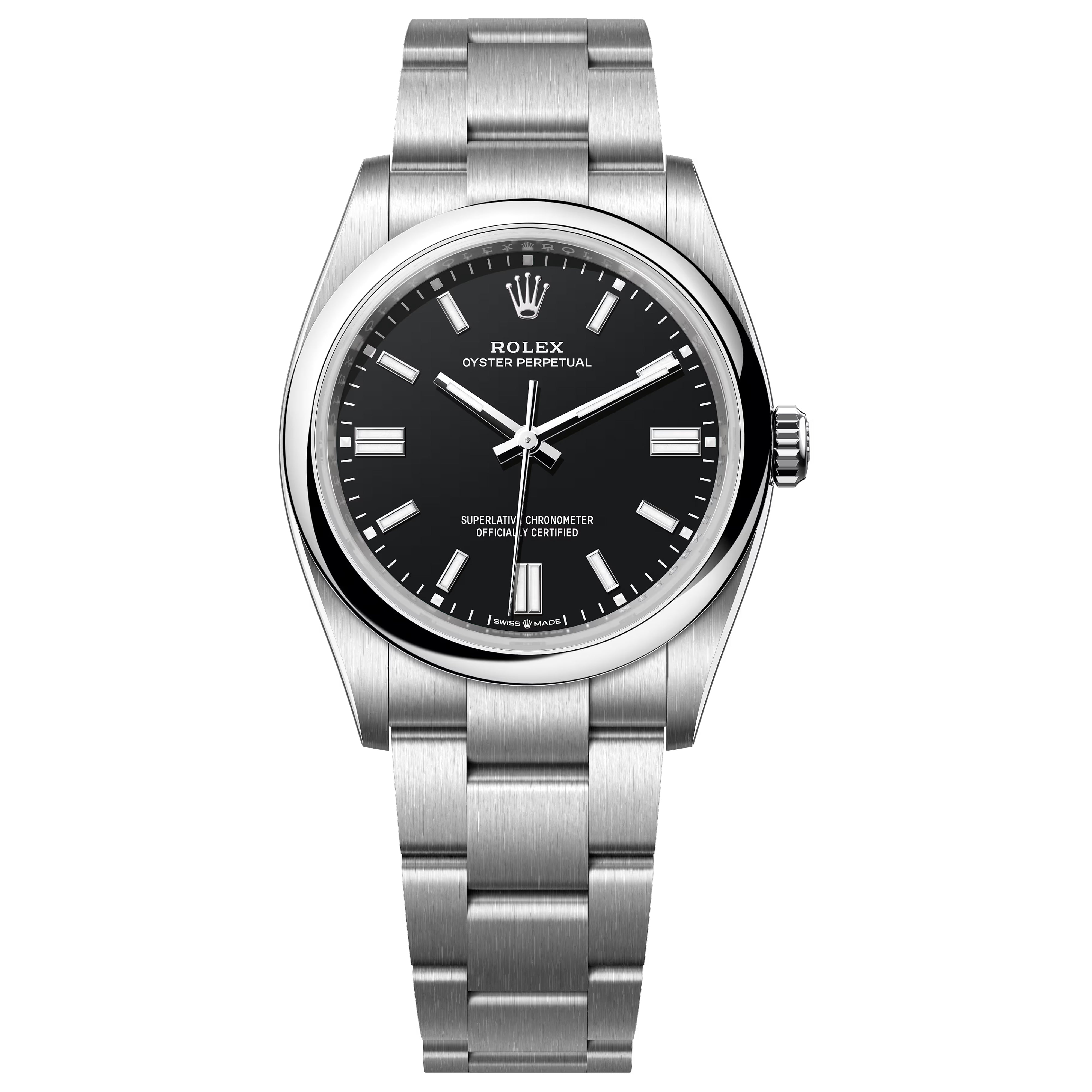 Rolex Oyster Perpetual OP 36mm black Oyster Steel 126000-0014 PreOwned