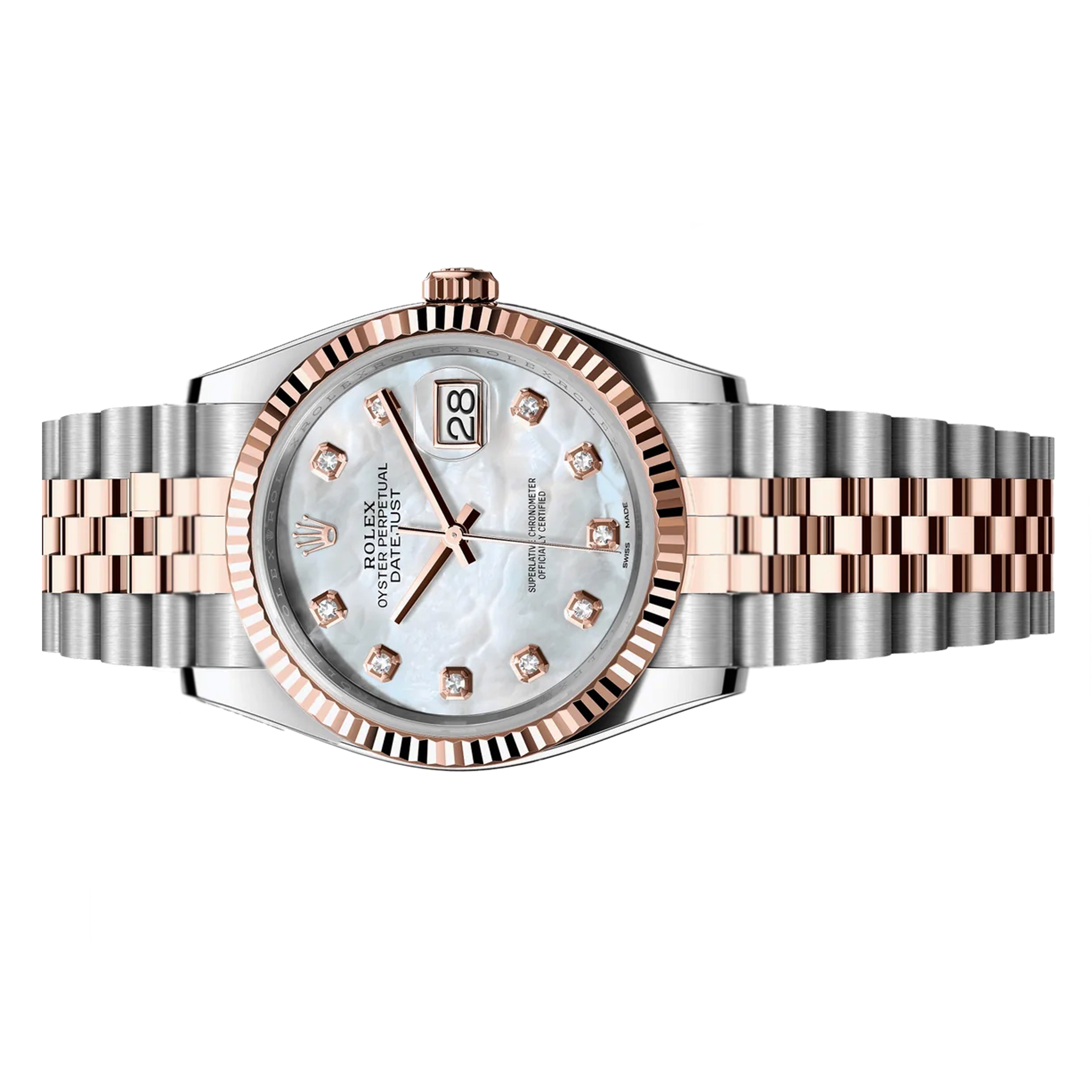 Rolex Datejust 36mm 116231 Mother Of Peral MOP Rose gold and steel Jubilee, Pre-Owned