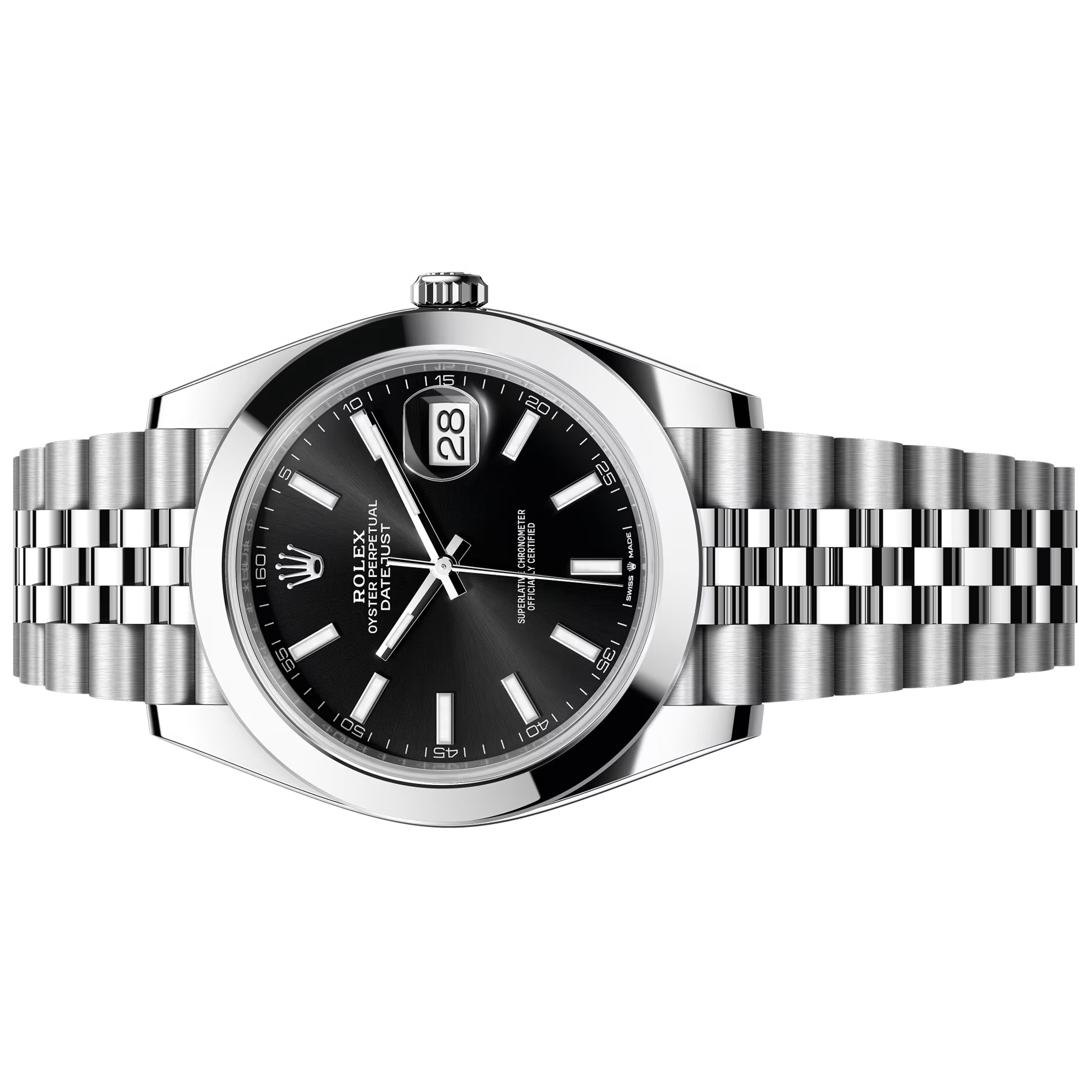 Rolex Datejust 41mm أسود غير ملبوس 2025 جوبيلي 126300-0012