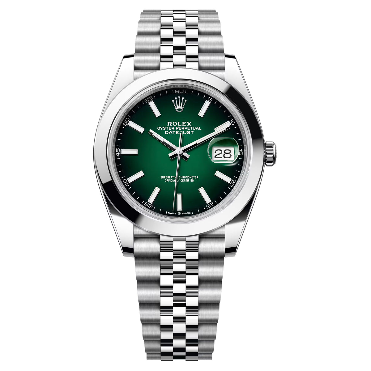 Rolex Datejust 41mm Green Ombre 2026 Jubilee bracelet , 126300-0026