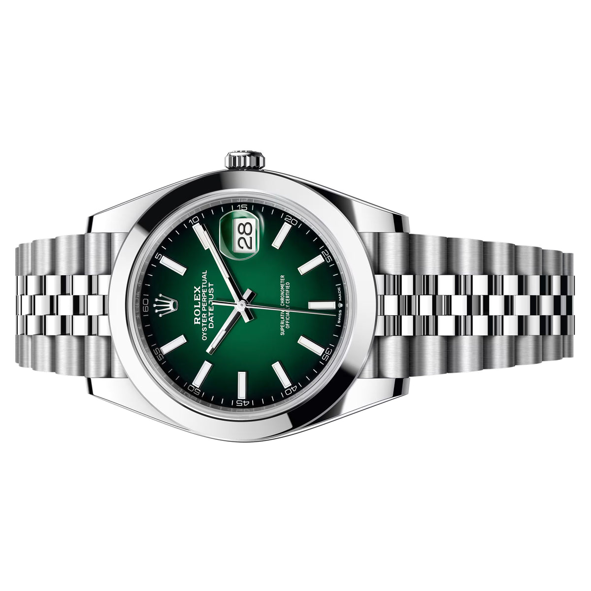 Rolex Datejust 41mm Green Ombre 2026 Jubilee bracelet , 126300-0026