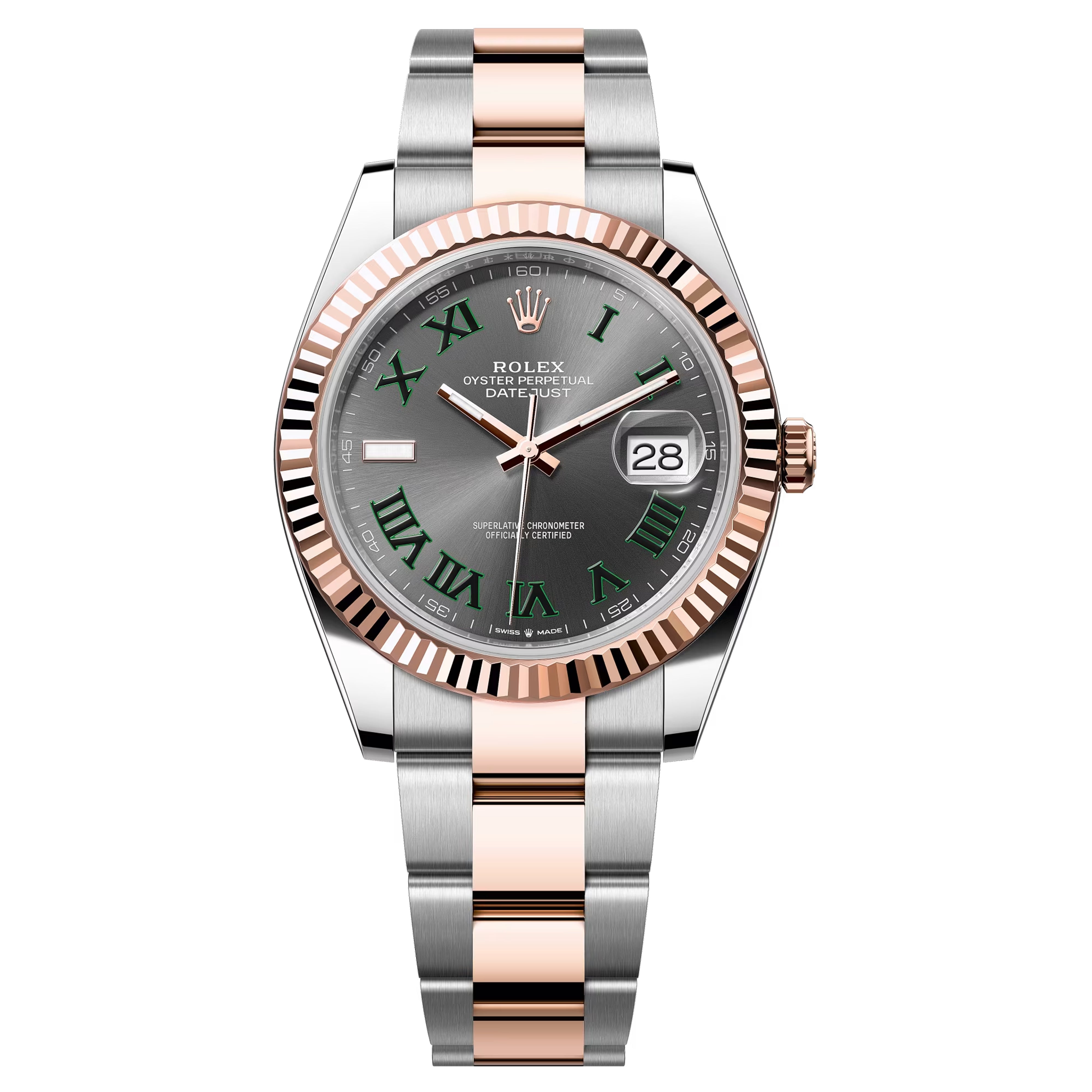 Rolex Datejust 41mm 126331-0015 Wimbledon Oystersteel and Everose gold Pre-Owned