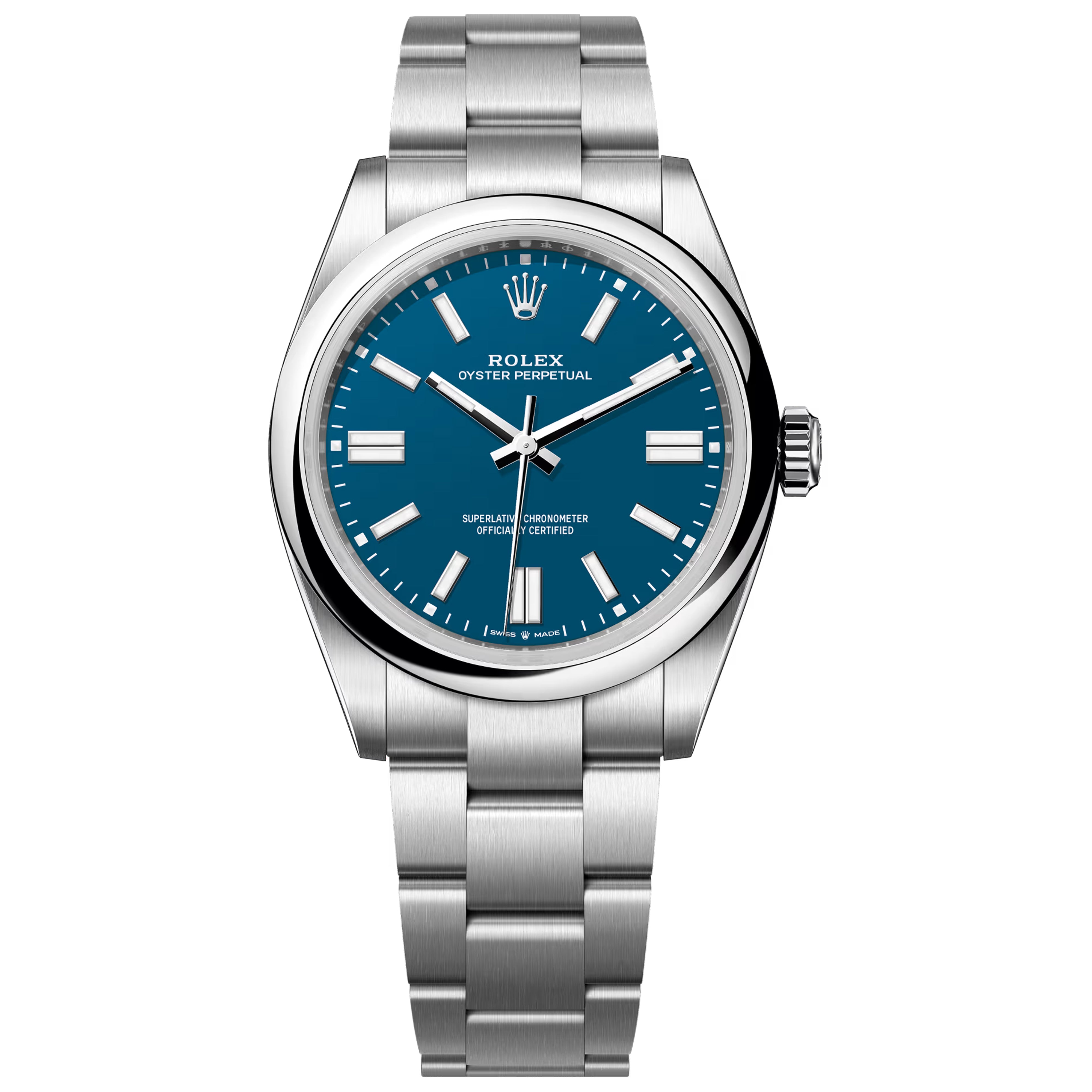 Rolex Oyster Perpetual OP 41mm 2025 Unworn Med Blue 134300-0009