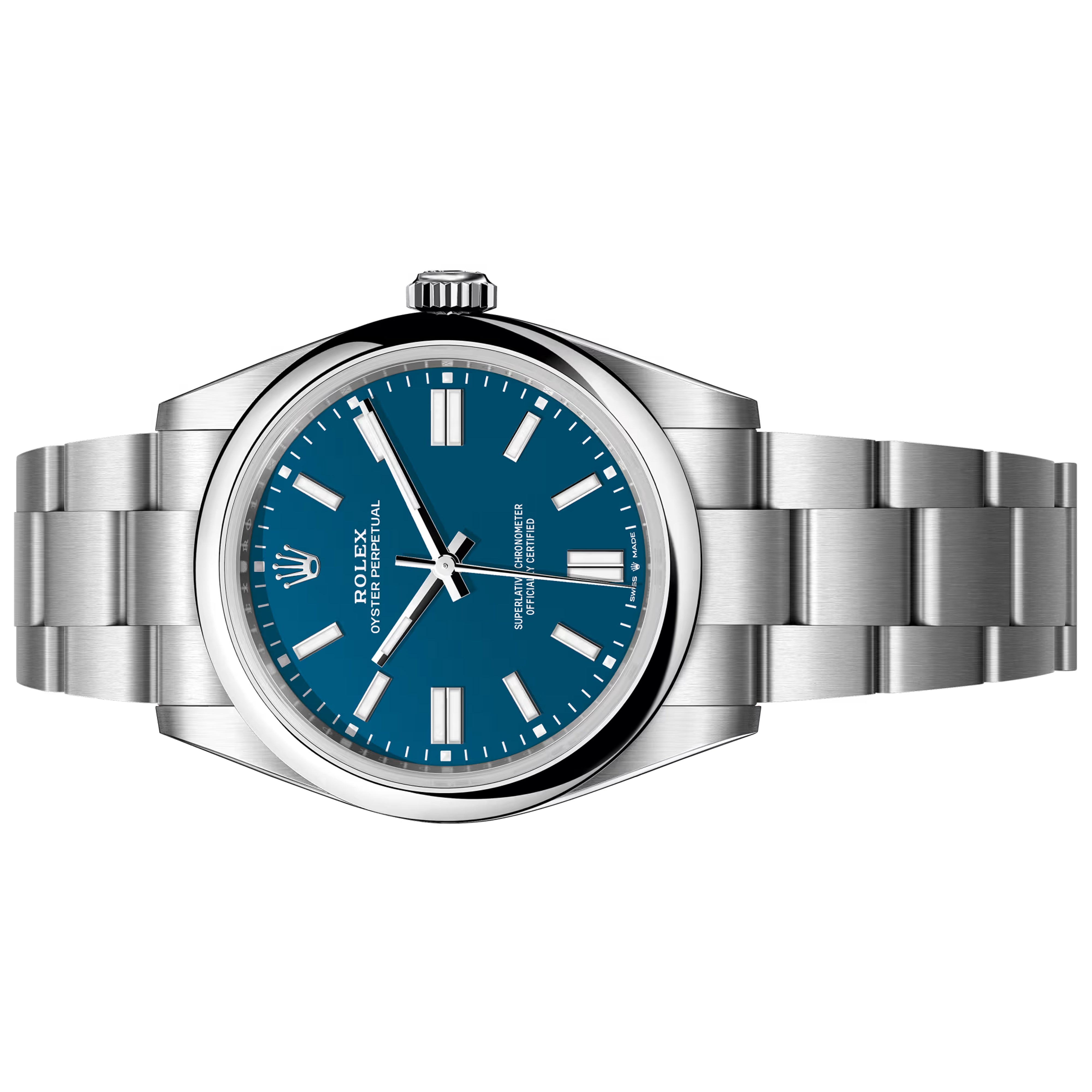 Rolex Oyster Perpetual OP 41mm 2025 Unworn Med Blue 134300-0009