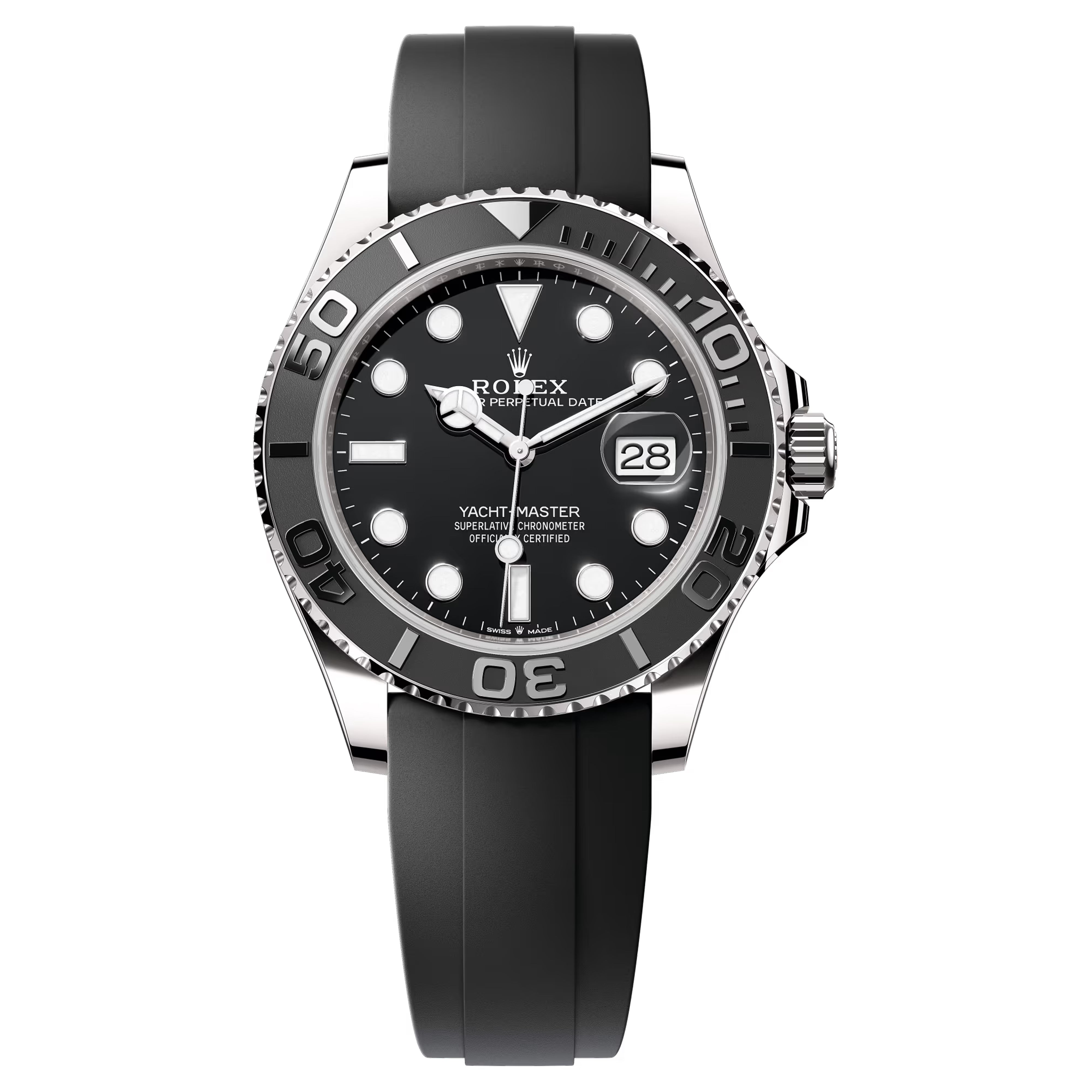 Rolex Yacht-Master 42mm 2025 White Gold OysterFlex Black Dial 226659-0002