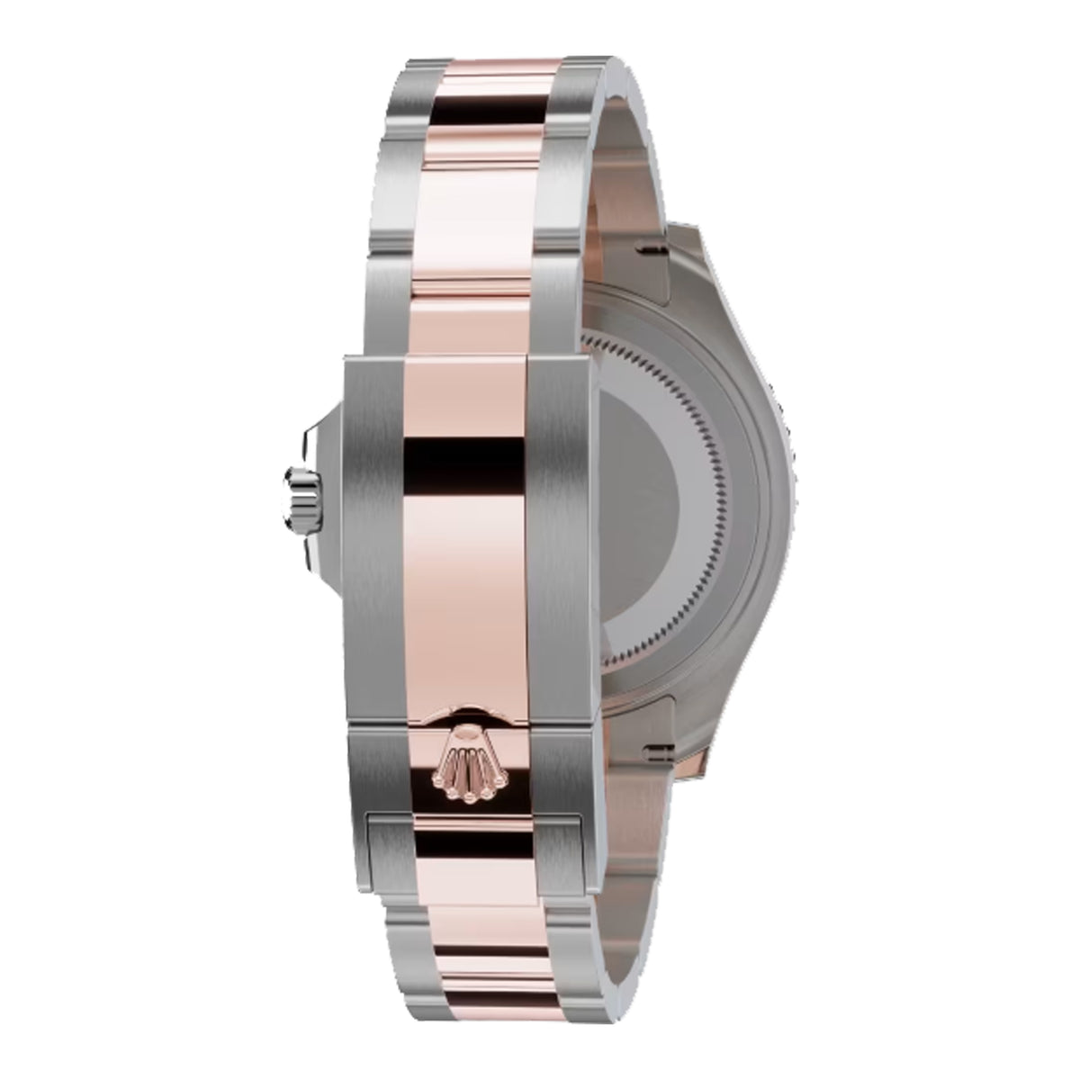 Rolex Yacht master 37mm Black Dial Rose gold and Oyster Steel 268621-0004 Pre-Owned