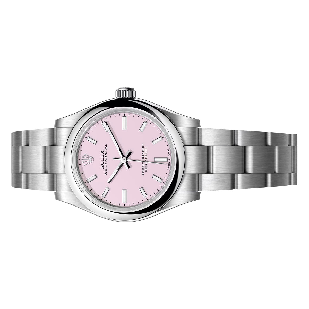 Rolex Oyster Perpetual OP 31mm Candy Pink 2026 Unworn Oyster steel 277200-0009