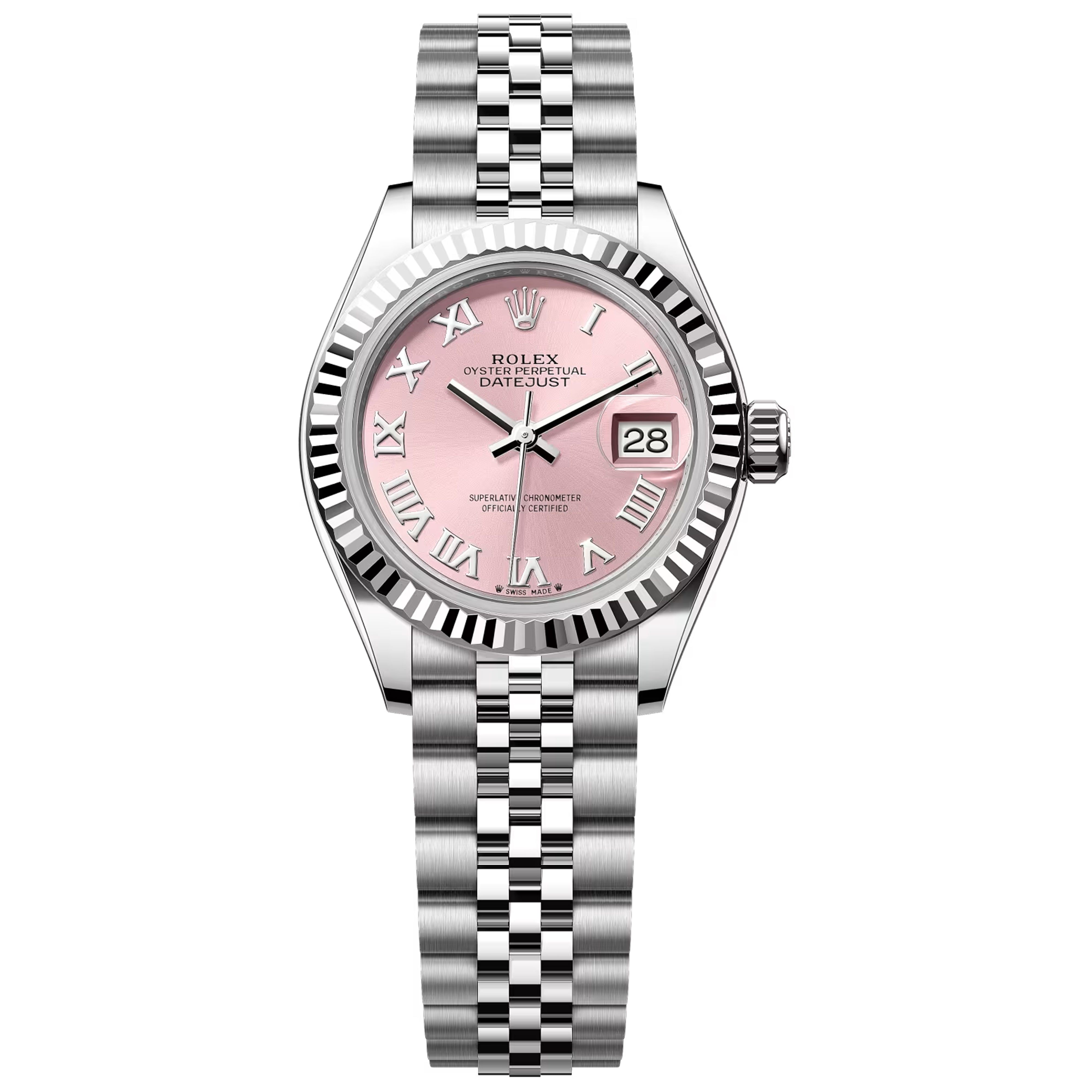 Rolex Datejust 28mm Unworn 2026 Pink Roman 279174-0017