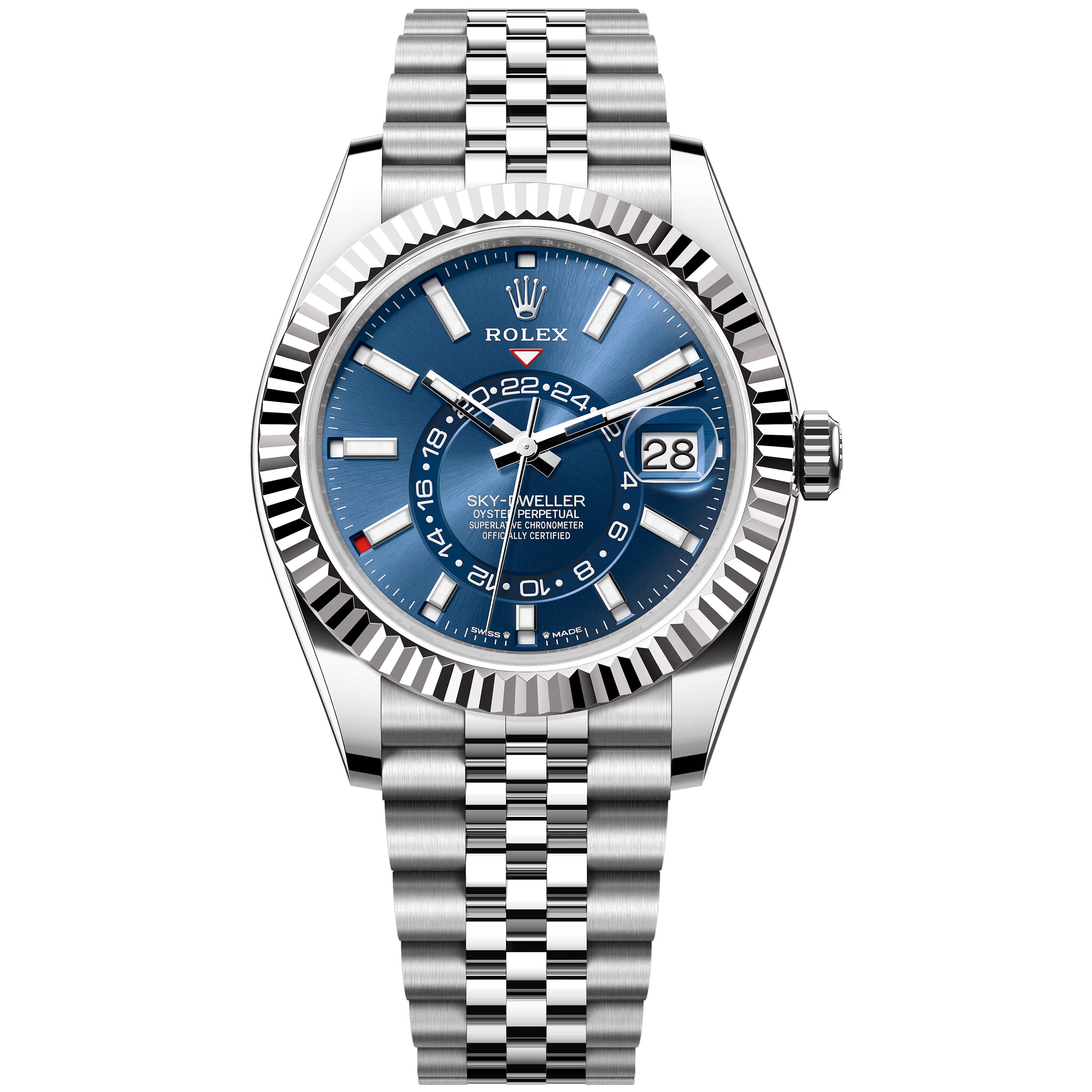 Rolex Sky-Dweller 42mm أزرق غير ملبوس 2026 سوار جوبيلي 336934-0006