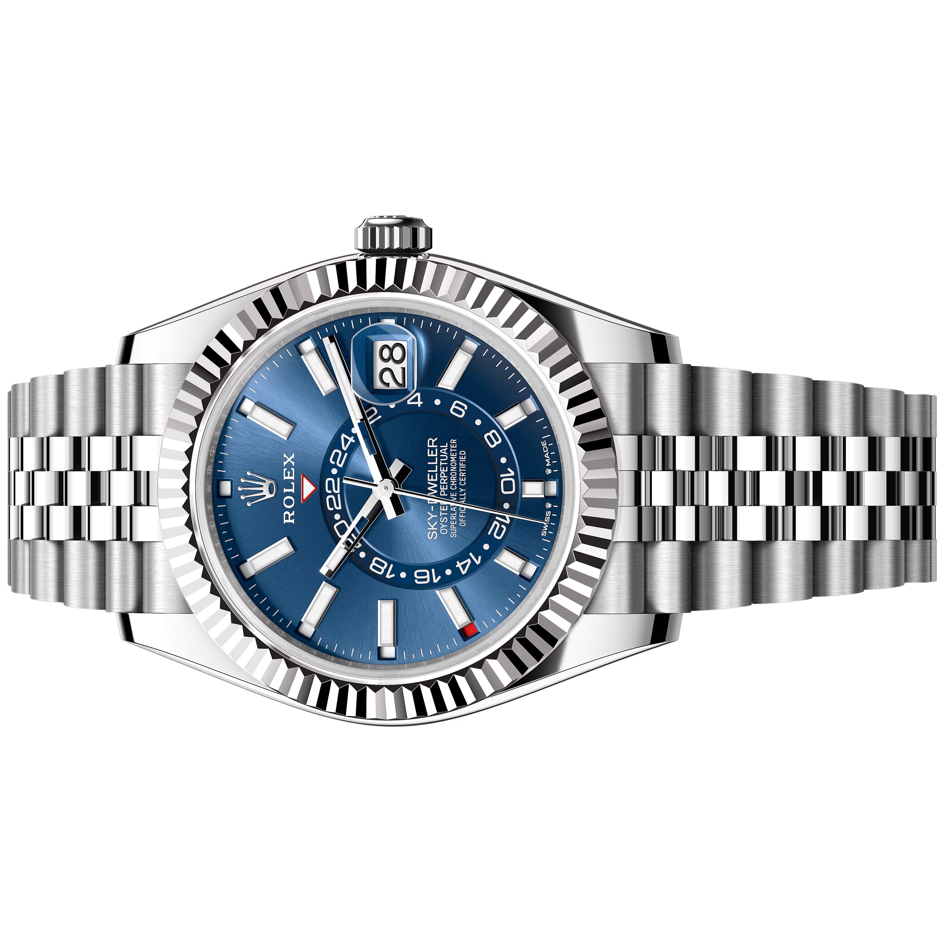 Rolex Sky-Dweller 42mm أزرق غير ملبوس 2026 سوار جوبيلي 336934-0006