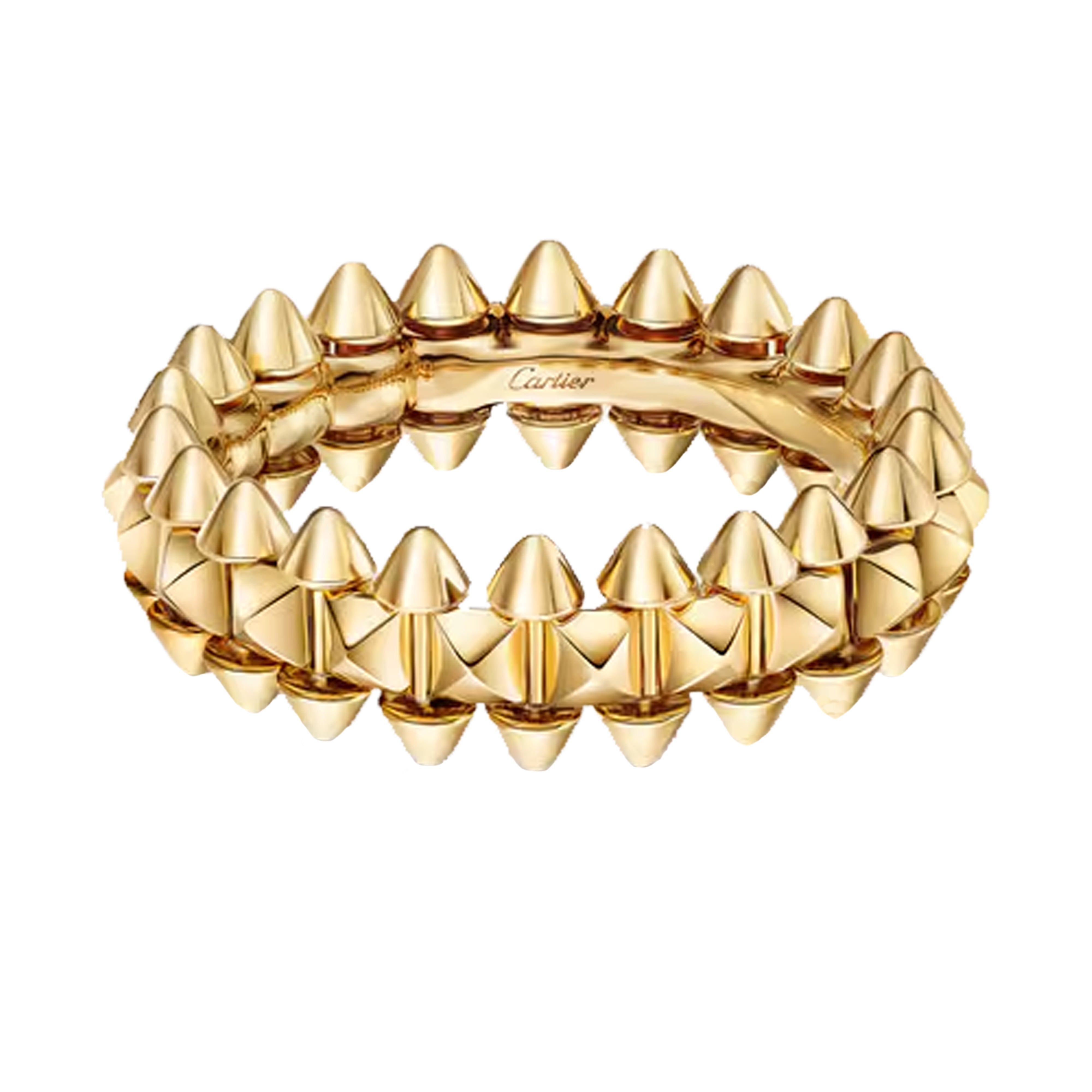 Cartier ring Clash de small Model , B4238400 2025 18K Yellow gold Size 51