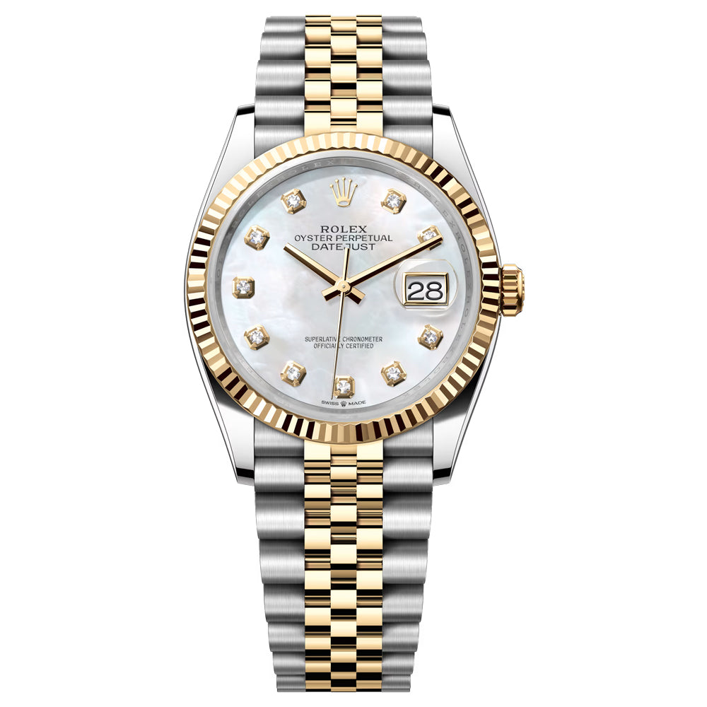 Rolex Datejust 36mm 126233 Mother Of Peral 2025 Unworn - Luxury Address Watches