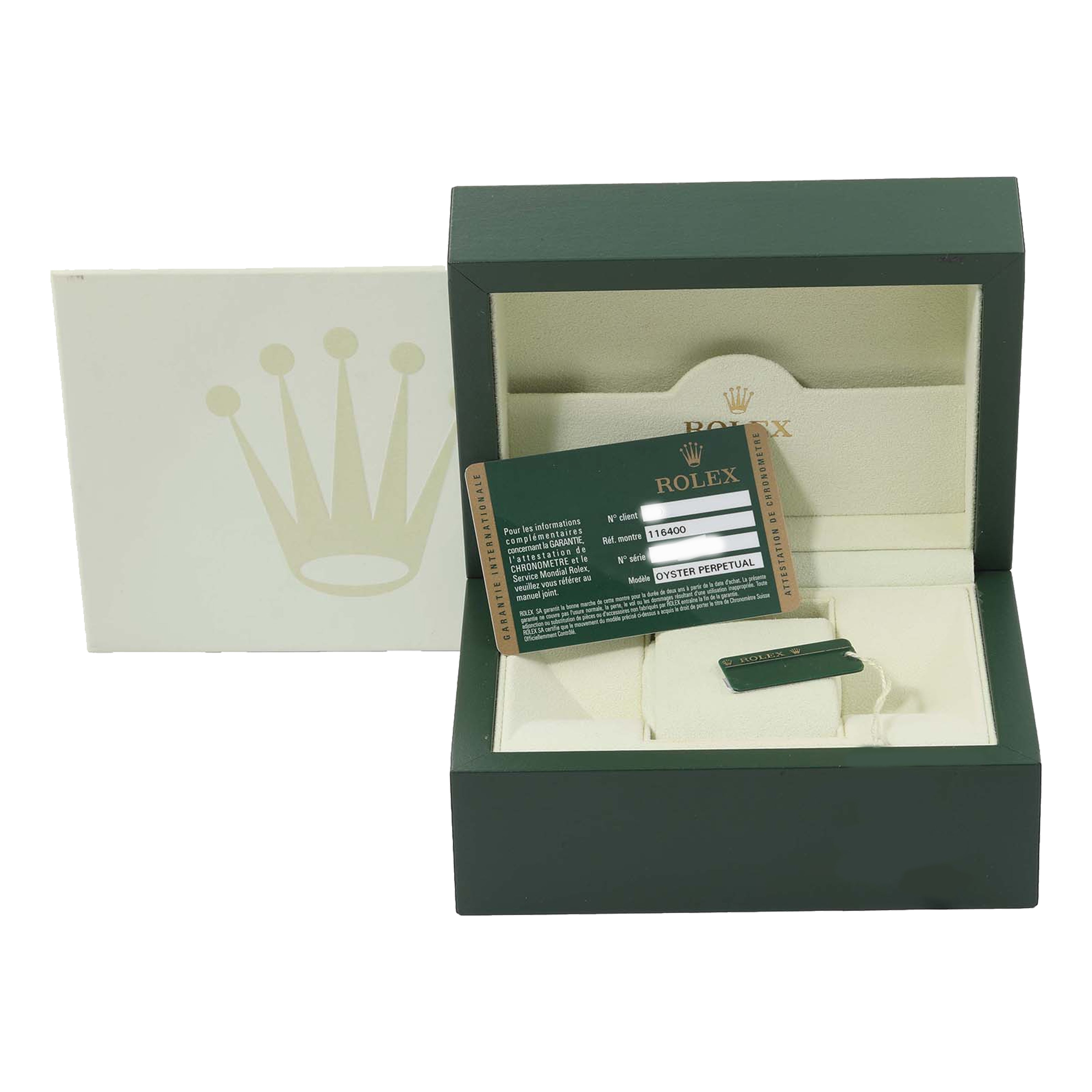 Rolex Milgauss 40mm مينا أسود سوار أويستر فولاذ 116400 مستعمل