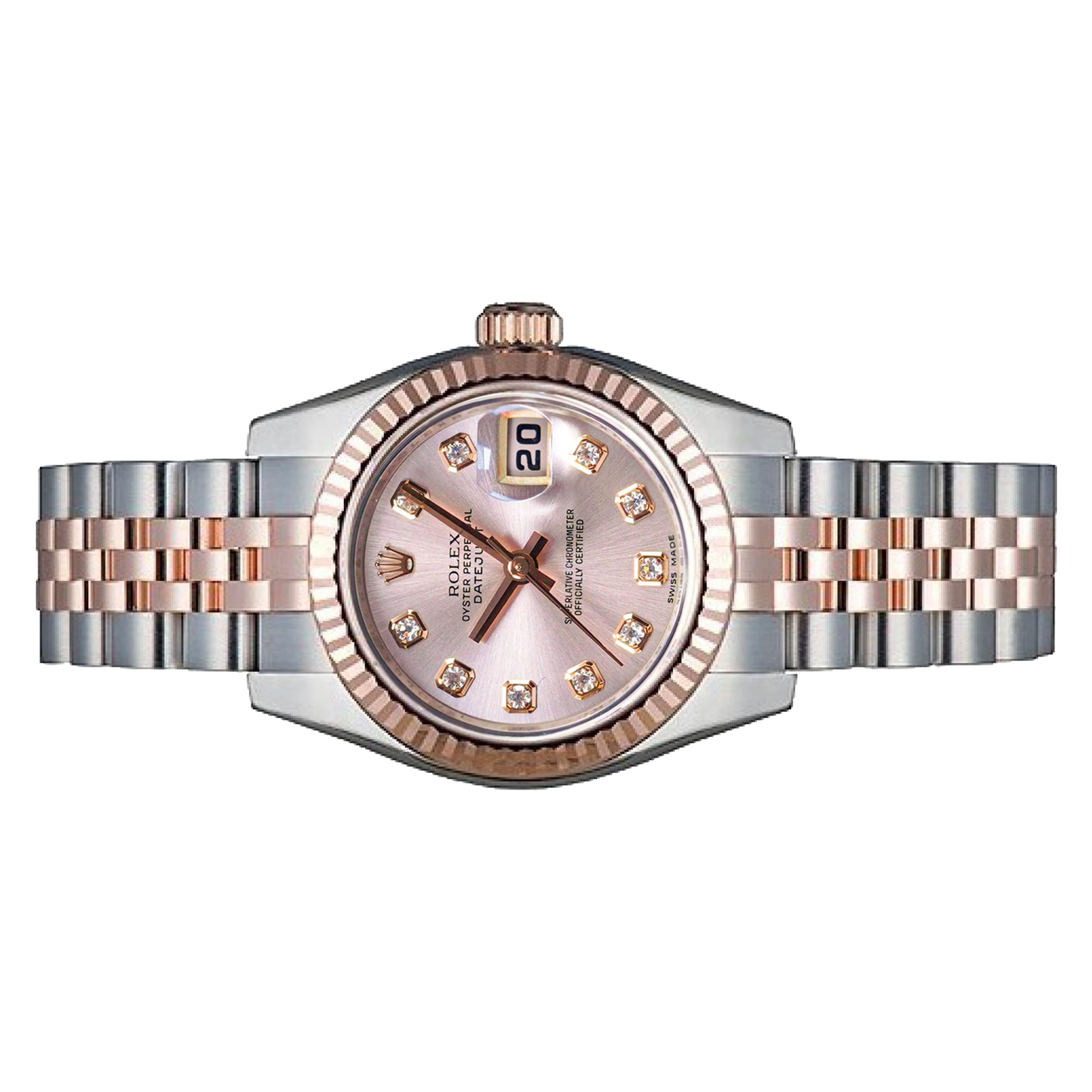 Rolex Datejust 26mm 179171 Rose Gold, Pink Diamond Dial Jubilee , Pre-Owned