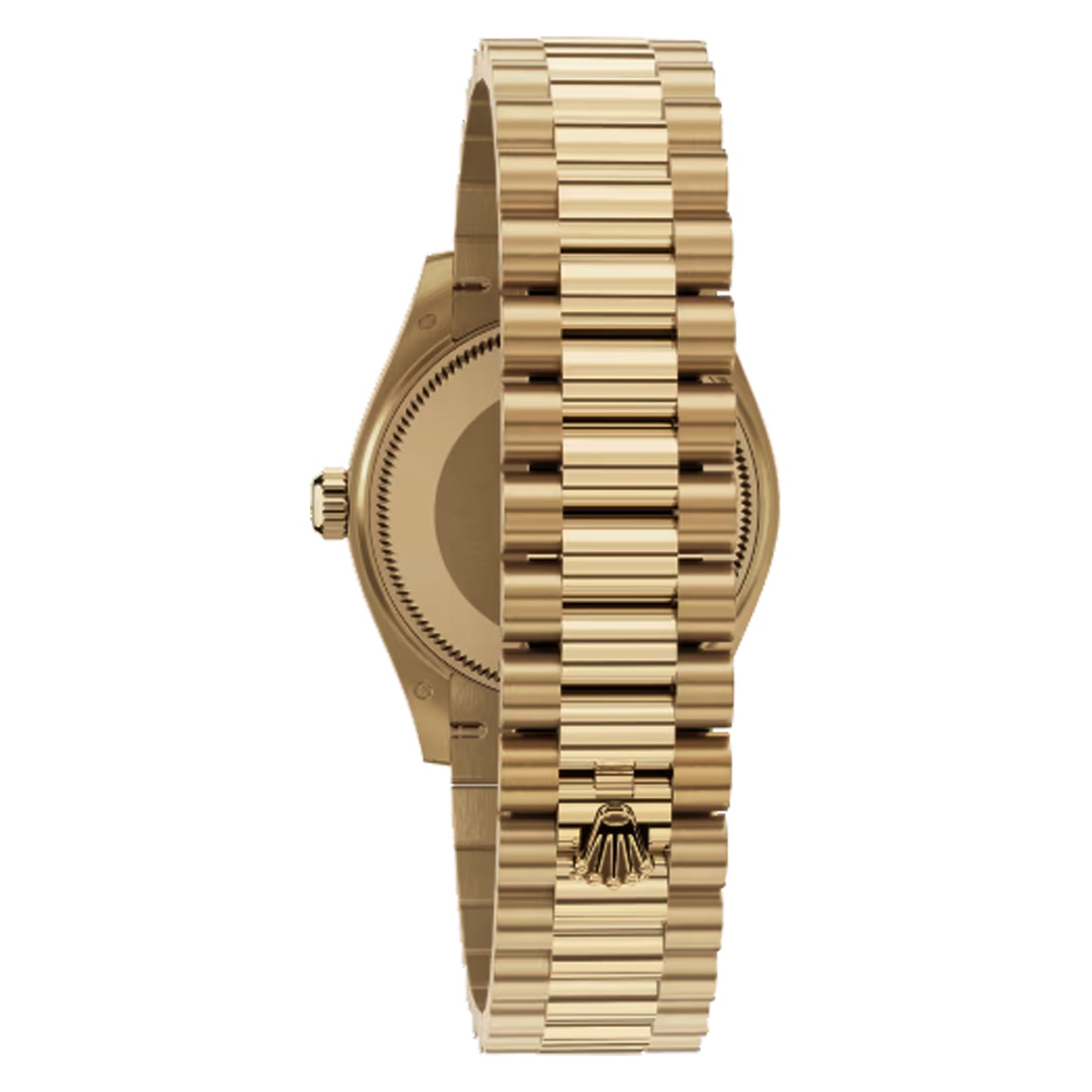 rolex datejust 31mm 18k green 6 diamond 2025 president full yellow gold 278278-0030