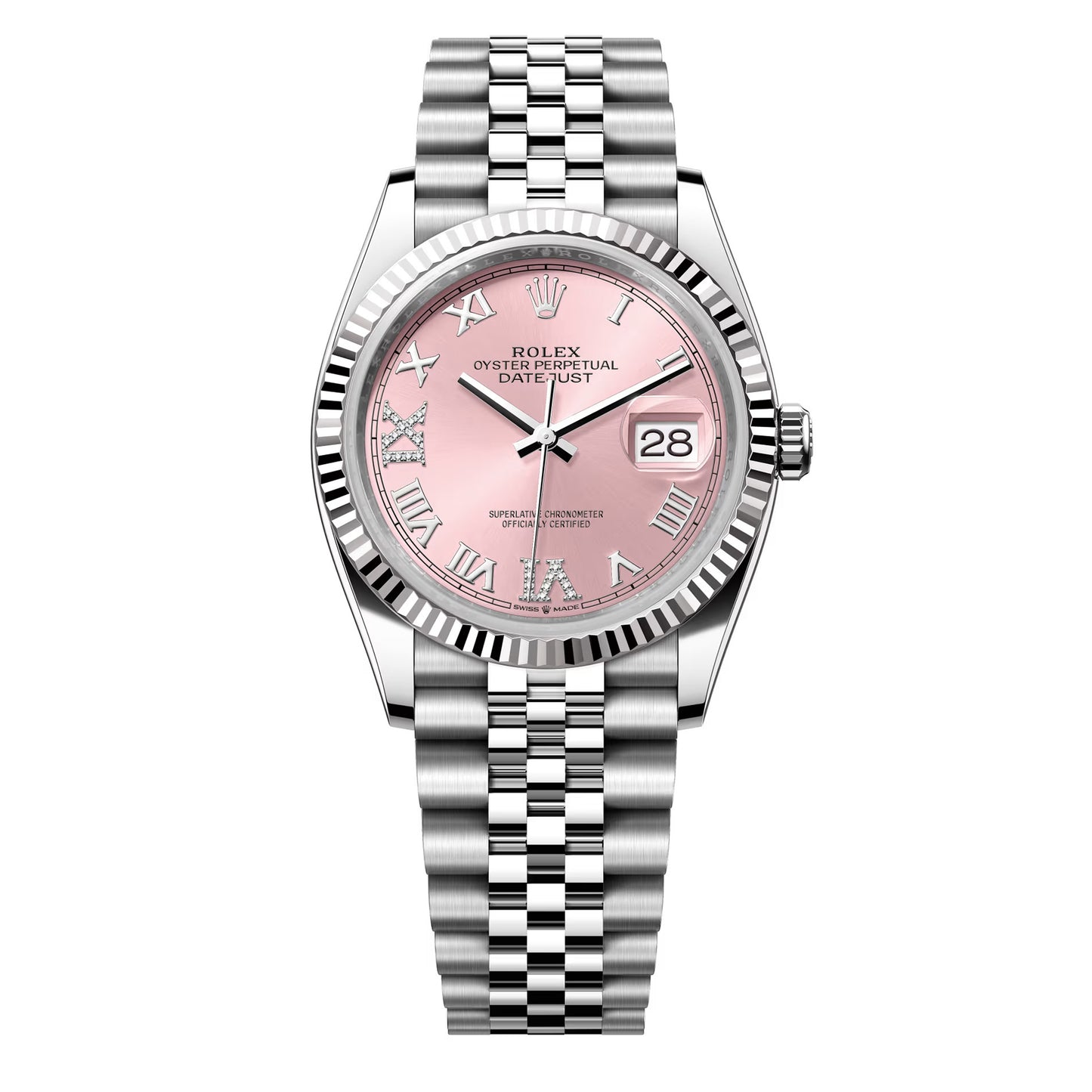 rolex datejust 36mm pink vi and ix diamond 126234-0031 unworn 2025 - luxury address watches