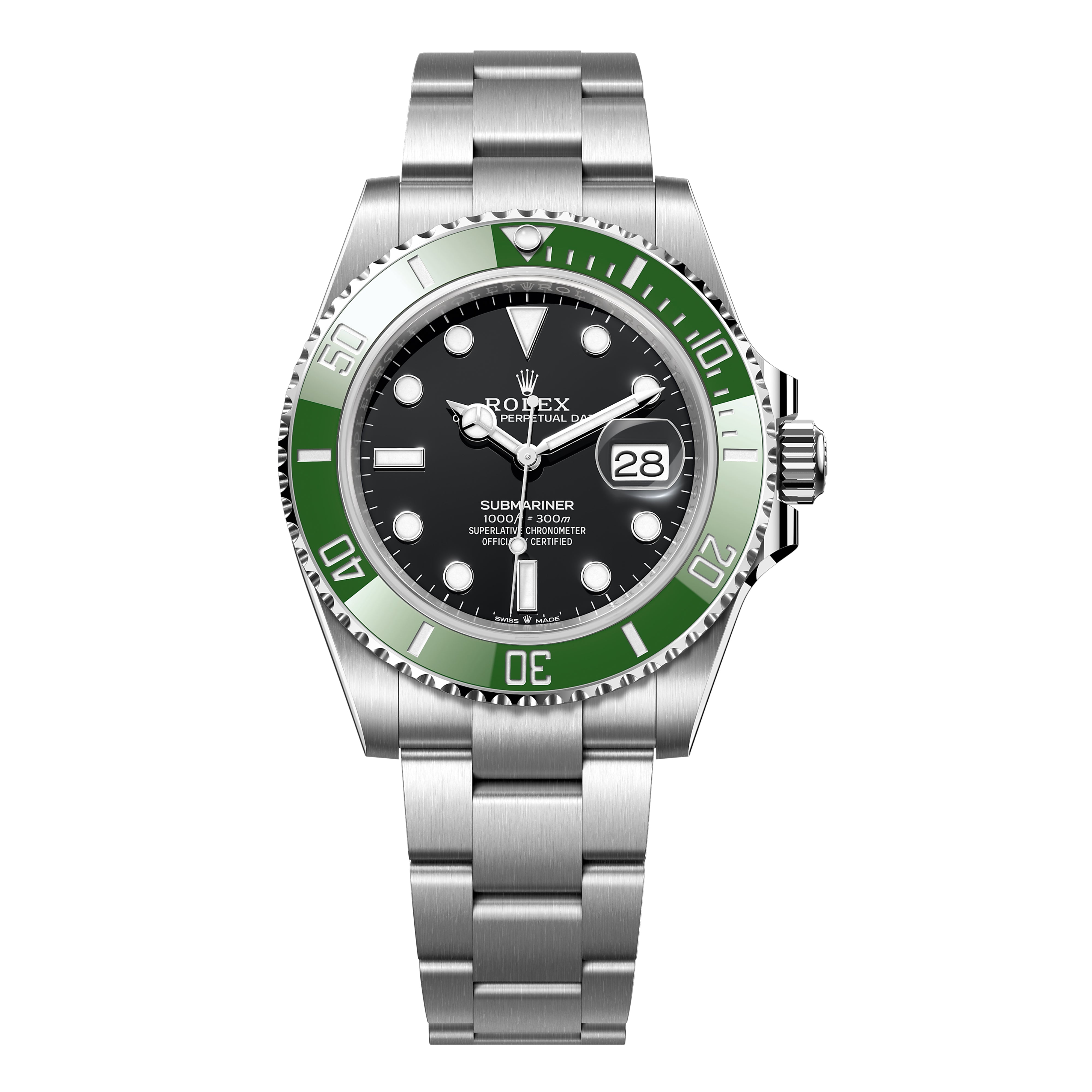 Rolex Submariner Date Starbucks Green Kermit MKII 41mm 126610LV-0002, Black Dial, Unworn 2024 - Luxury Address Watches