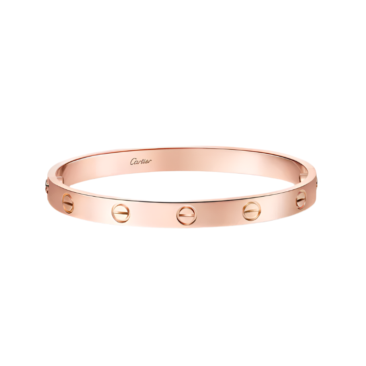 cartier classic love bracelet b6067417 ,certificate 2022 18k rose gold size 18cm pre-owned - luxury address watches