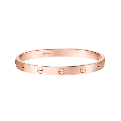 Cartier classic LOVE bracelet B6067417 ,Certificate 2022 18K rose gold Size 18cm Pre-Owned - Luxury Address Watches