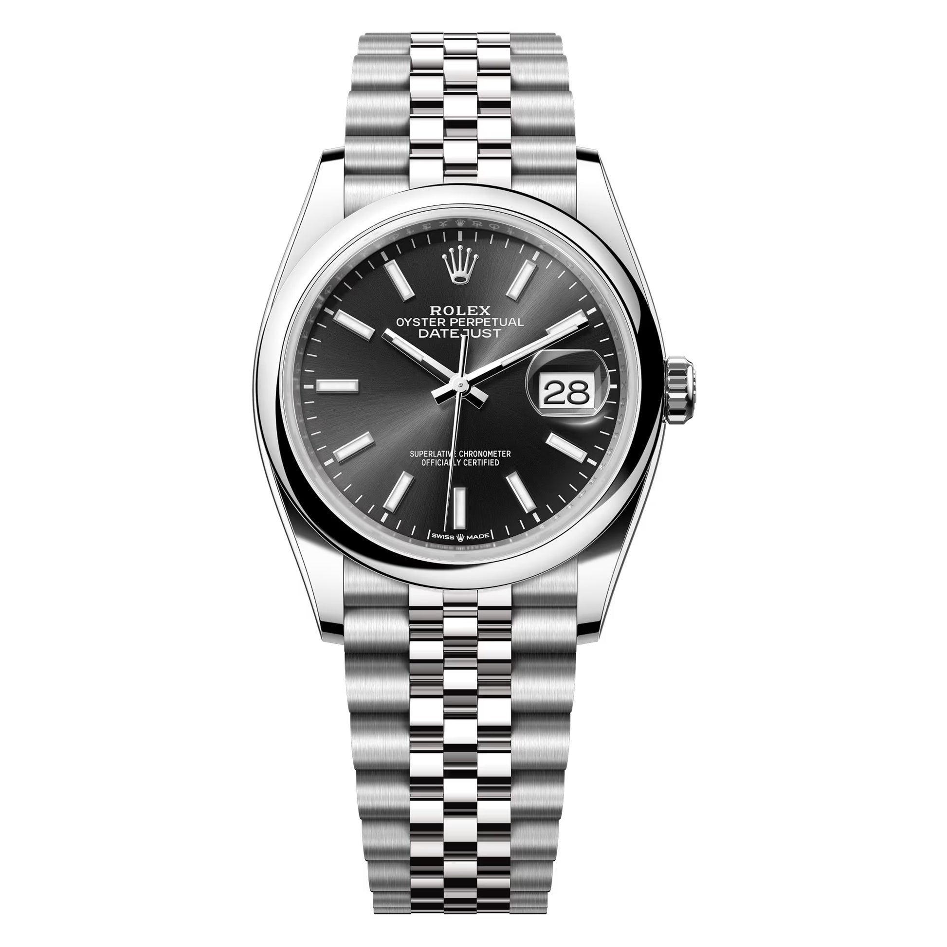Rolex Datejust 36mm 126200-0003 Black Pre-Owned - Luxury Address Watches