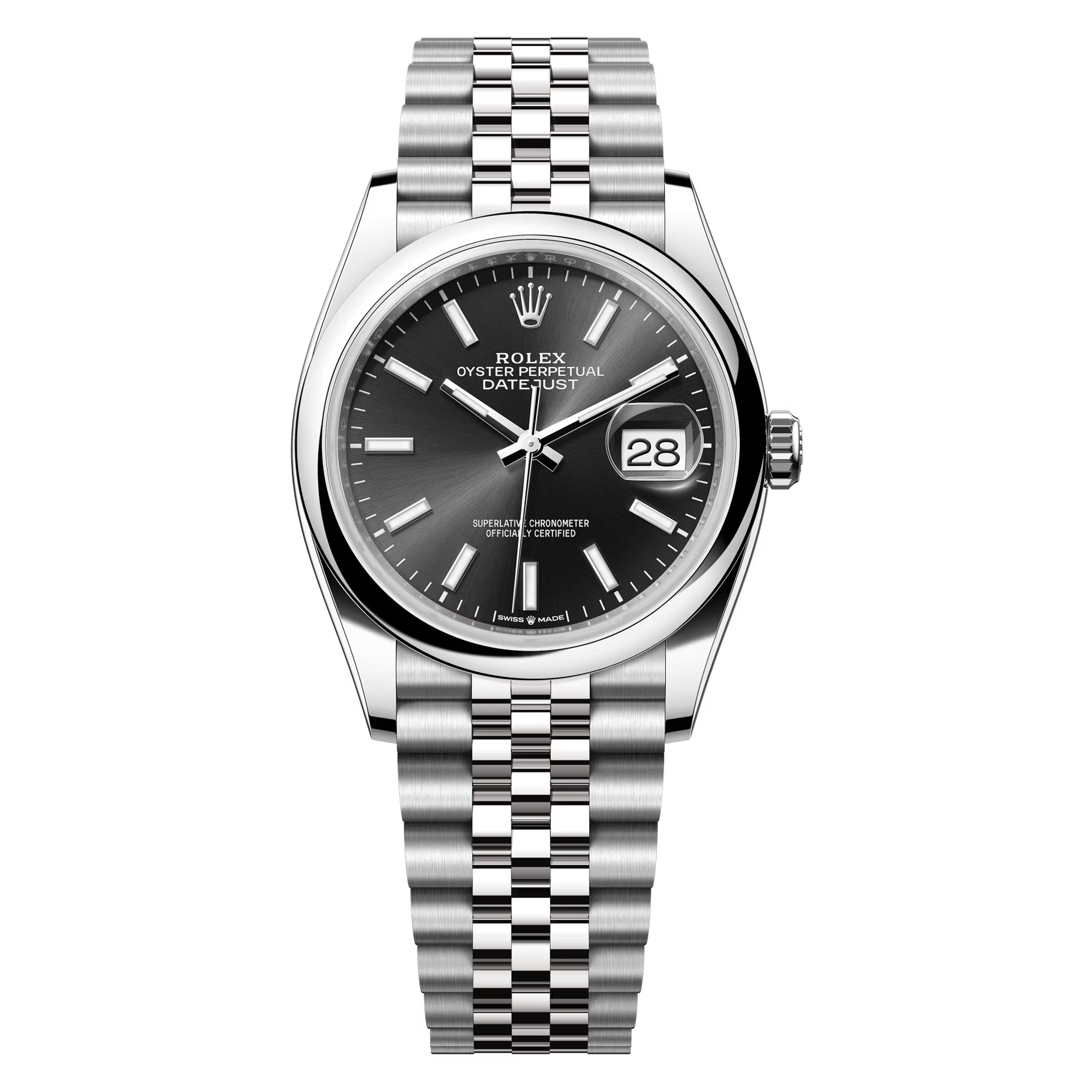 Rolex Datejust 36mm 126200-0003 Black Pre-Owned - Luxury Address Watches