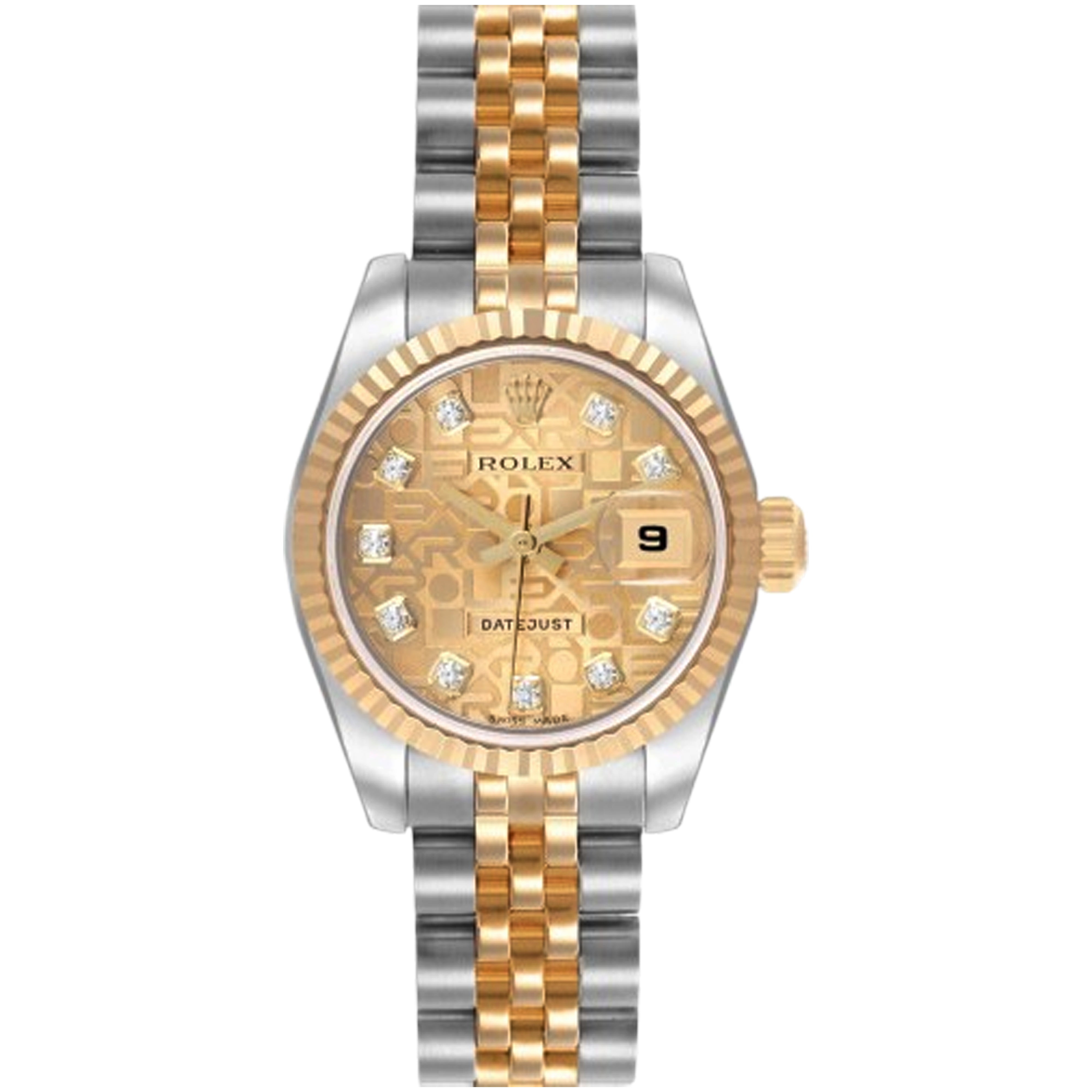 Rolex Datejust 179173 Yellow Gold 26mm, Champagne Diamond , Pre-Owned - Luxury Address Watches