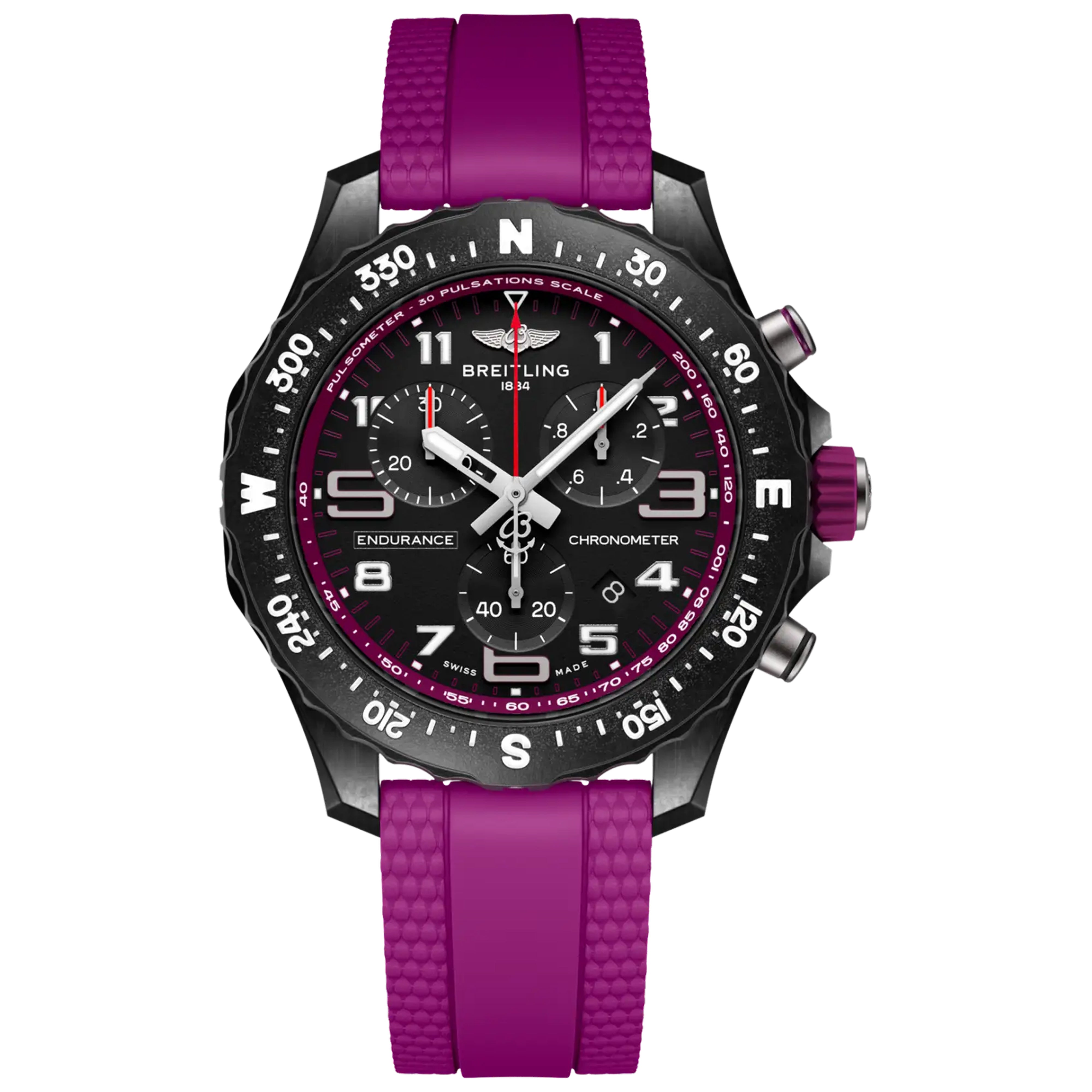 Breitling Professional Endurance Pro 38mm Purple Strap Black Dial X83310F61B1S1 Unworn 2026