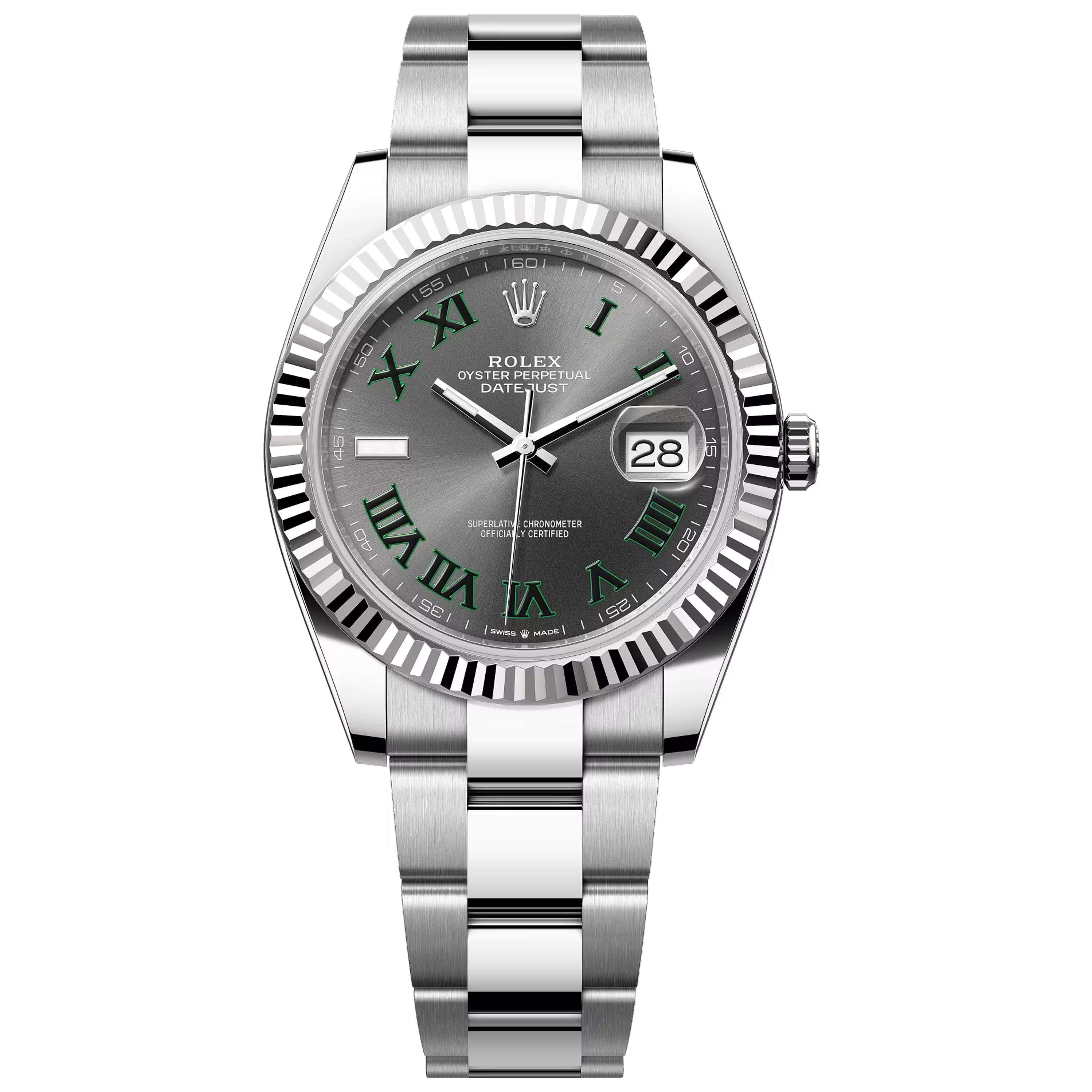 Rolex Datejust Grey Wimbledon Oyster 41mm 126334-0021 Unworn 2025