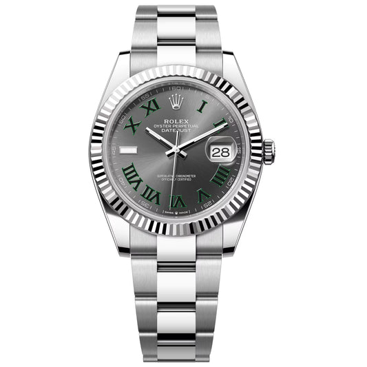 Rolex Datejust Grey Wimbledon Oyster 41mm 126334-0021 Unworn 2025