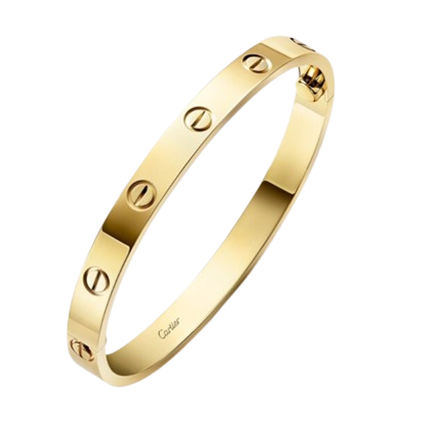 cartier classic love bracelet b6067517 , certificate 2021 18k yellow gold size 18cm  pre-owned