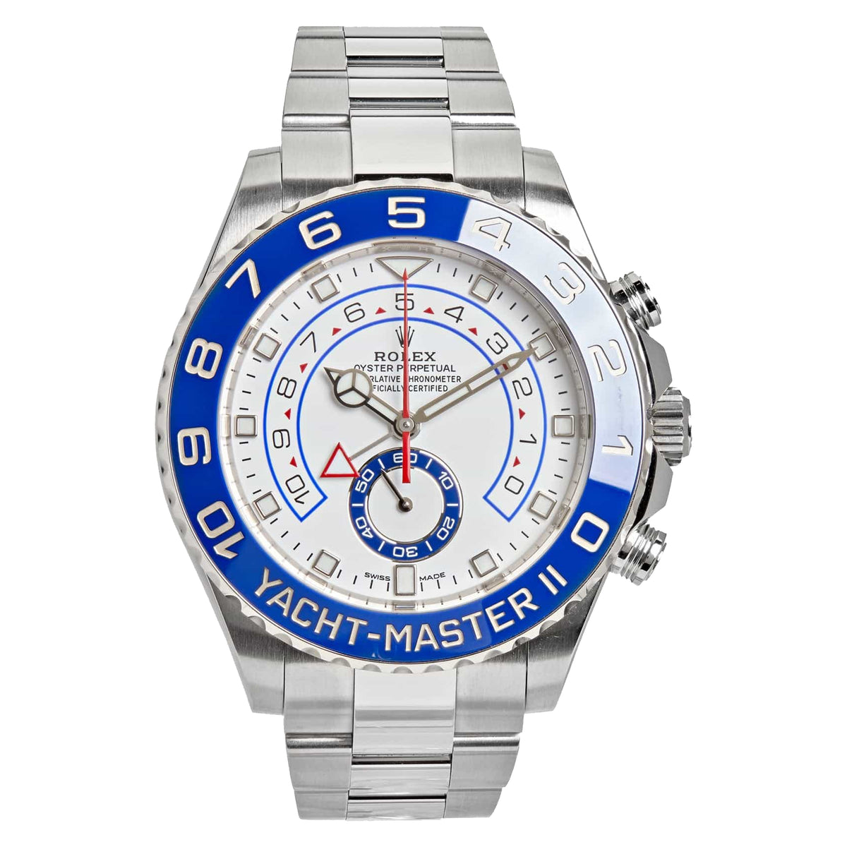 Rolex Yacht-Master II 44mm Oyster Steel Steel White Dial 116680