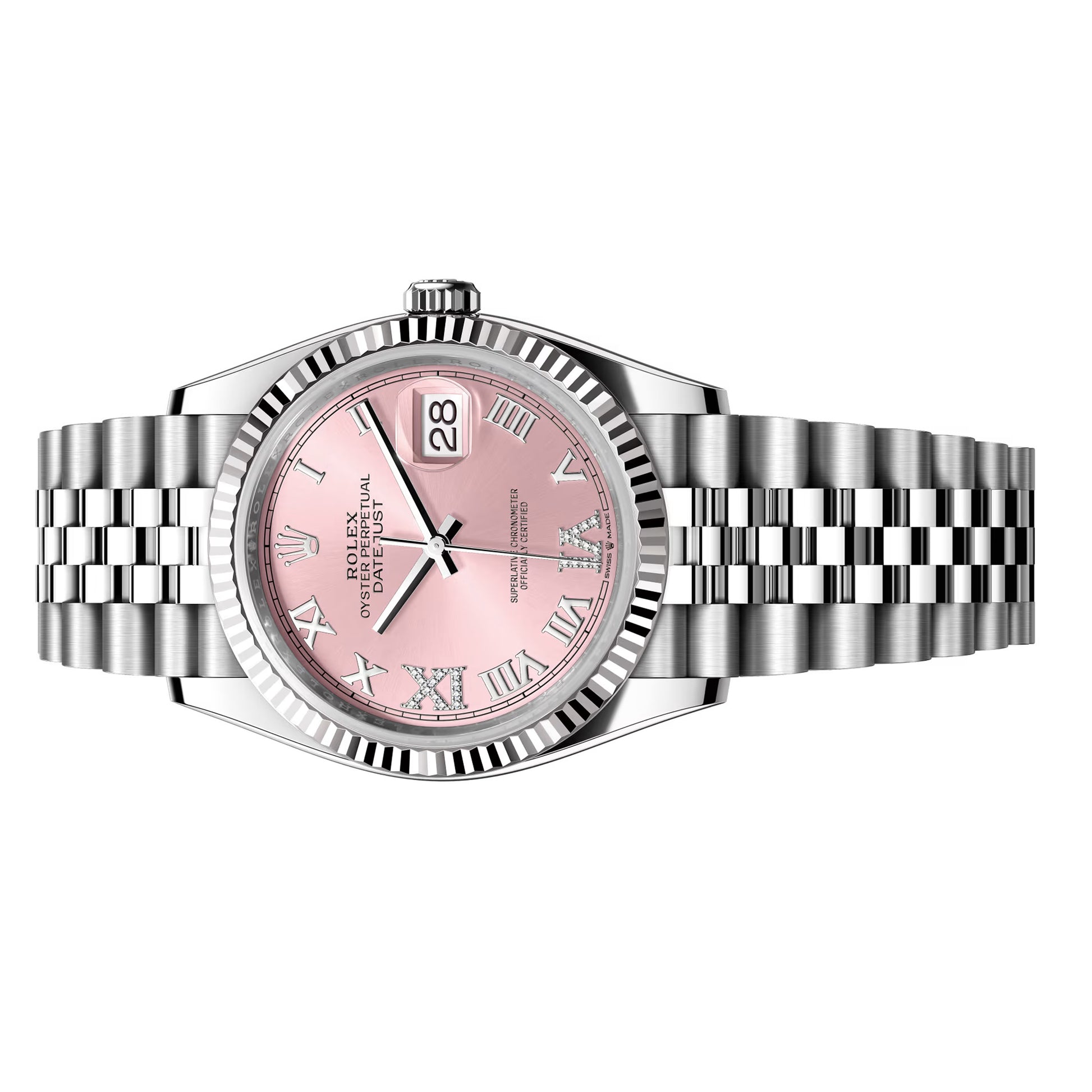 Rolex Datejust 36mm Pink VI and IX Diamond 126234-0031 Unworn 2025 - Luxury Address Watches