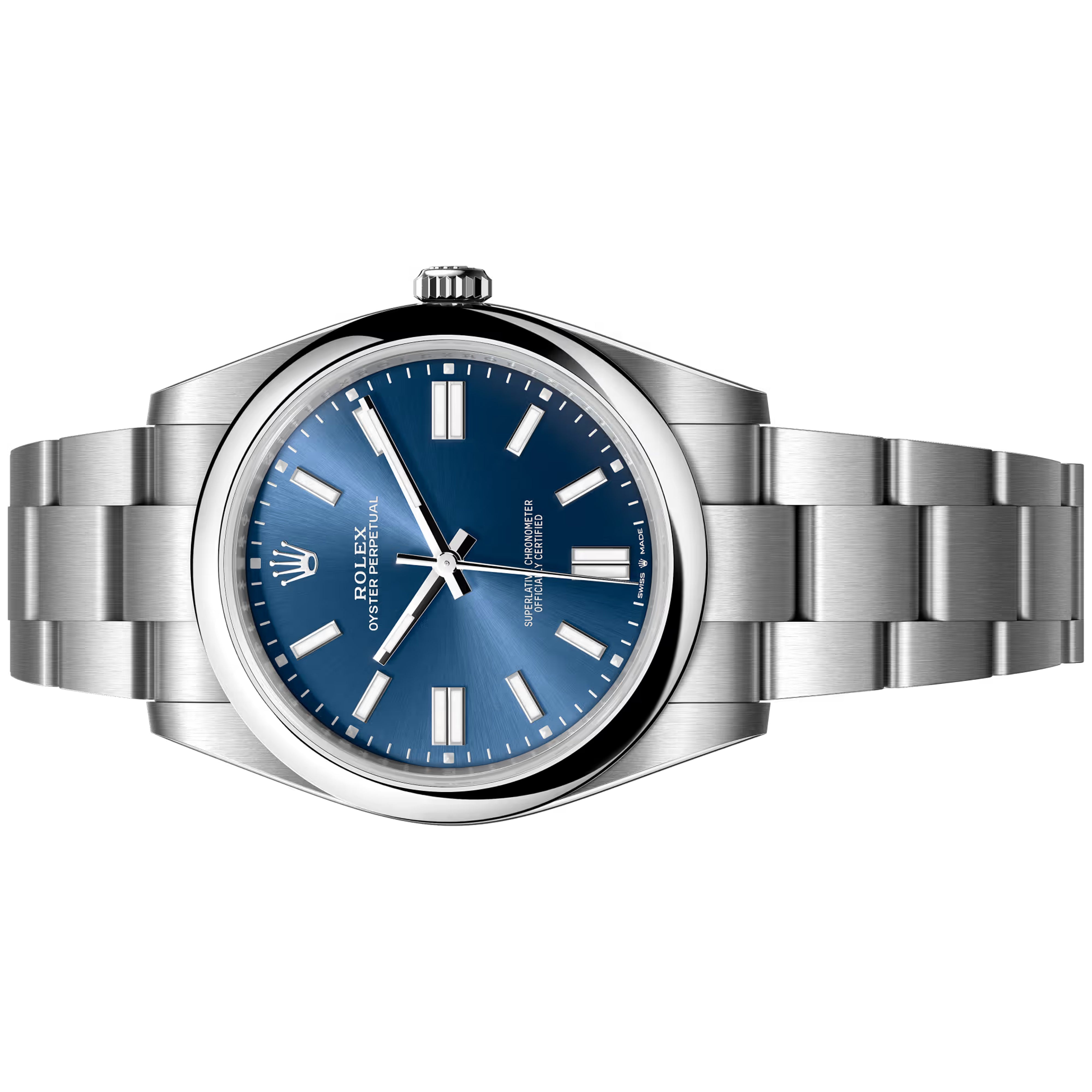 Rolex Oyster Perpetual OP 41mm Blue Oyster bracelet  124300-0003 Pre-Owned
