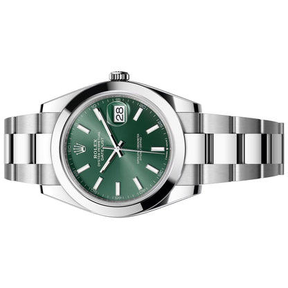 Rolex Datejust 41mm Mint Green Oyster , Unworn 2025 , 126300-0019