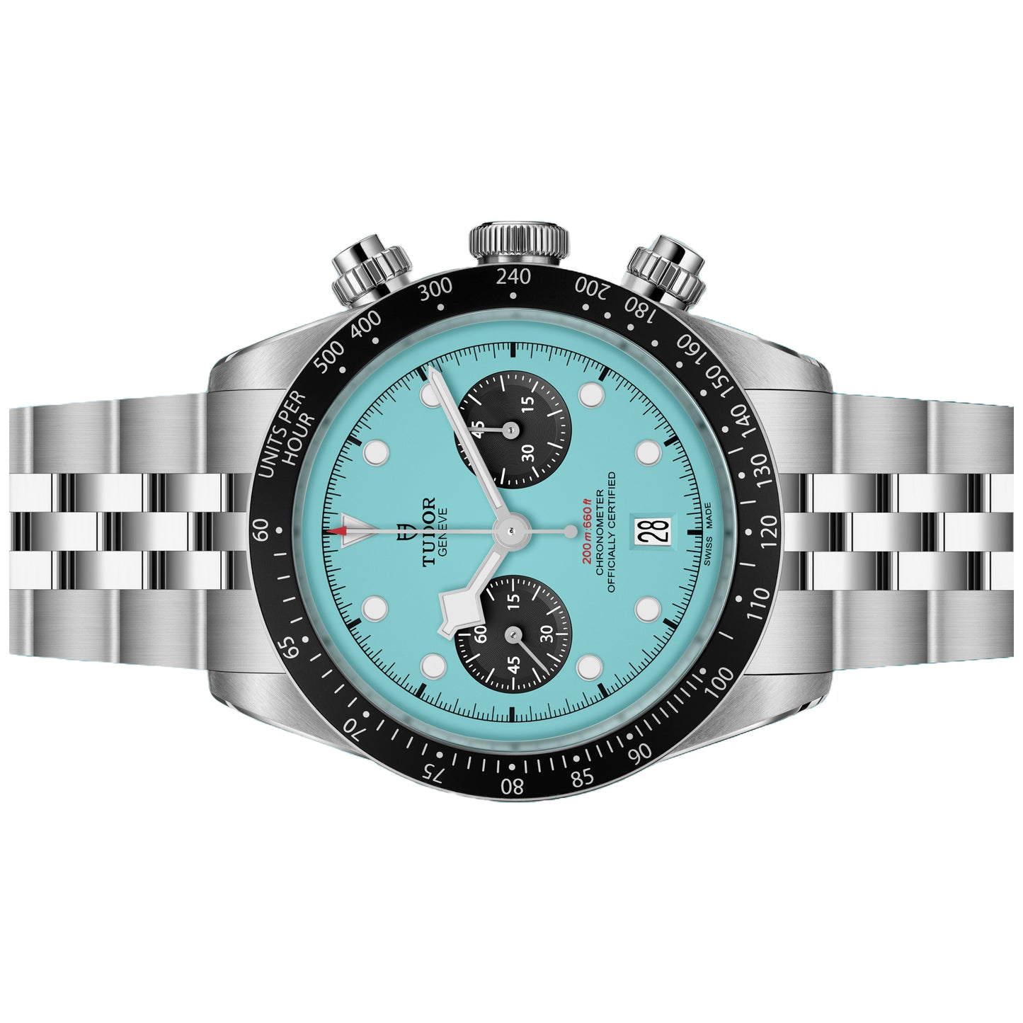 tudor blackbay chrono “flamingo blue” 41mm unworn 2026 m79360n-0024