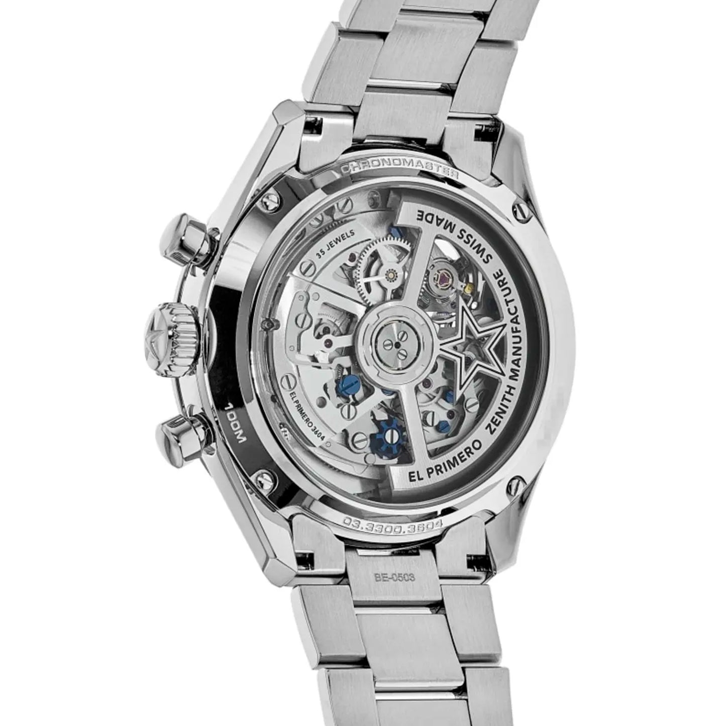 zenith chronomaster open  03.3300.3604 69.m3300 white dial pre-owned