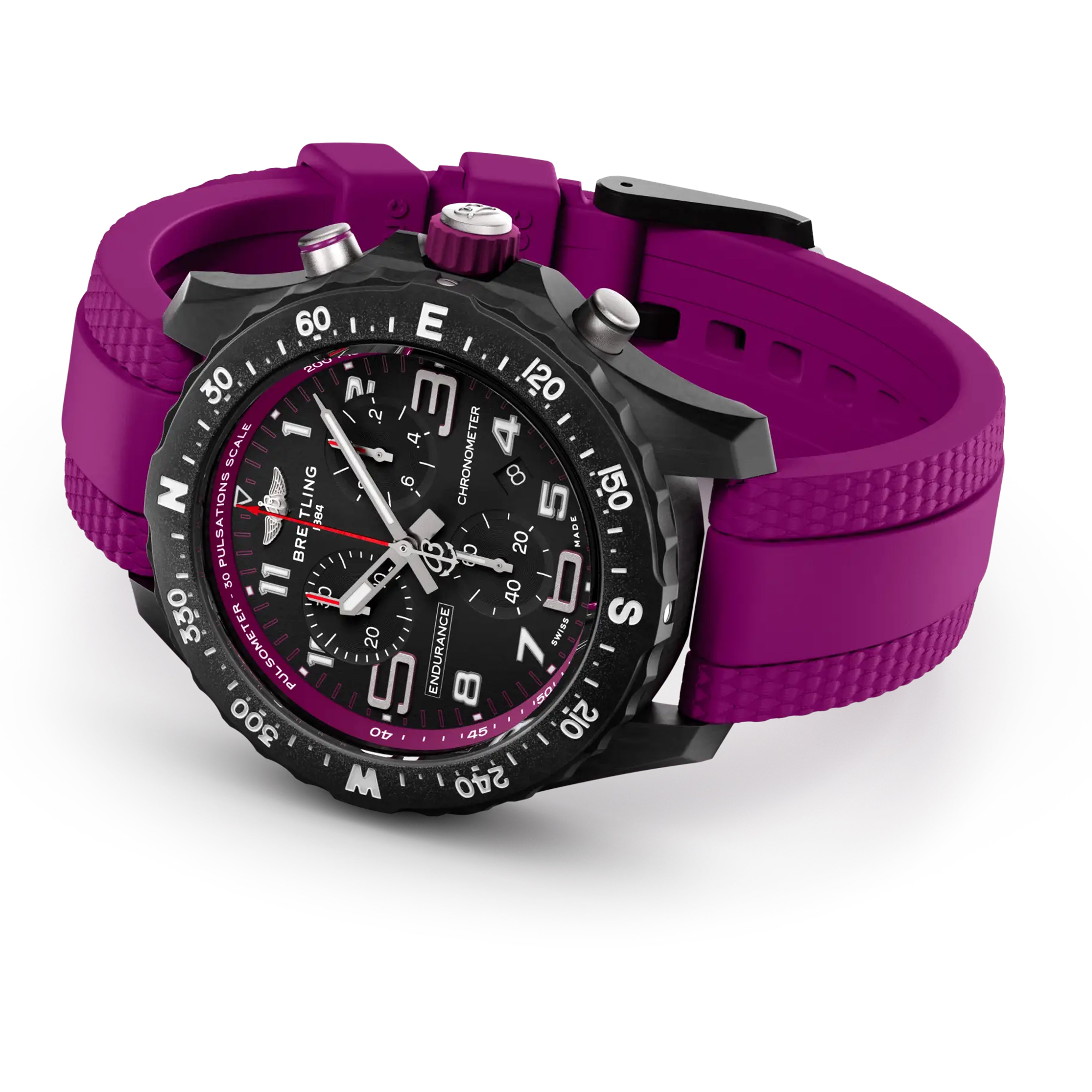 Breitling Professional Endurance Pro 38mm Purple Strap Black Dial X83310F61B1S1 Unworn 2026