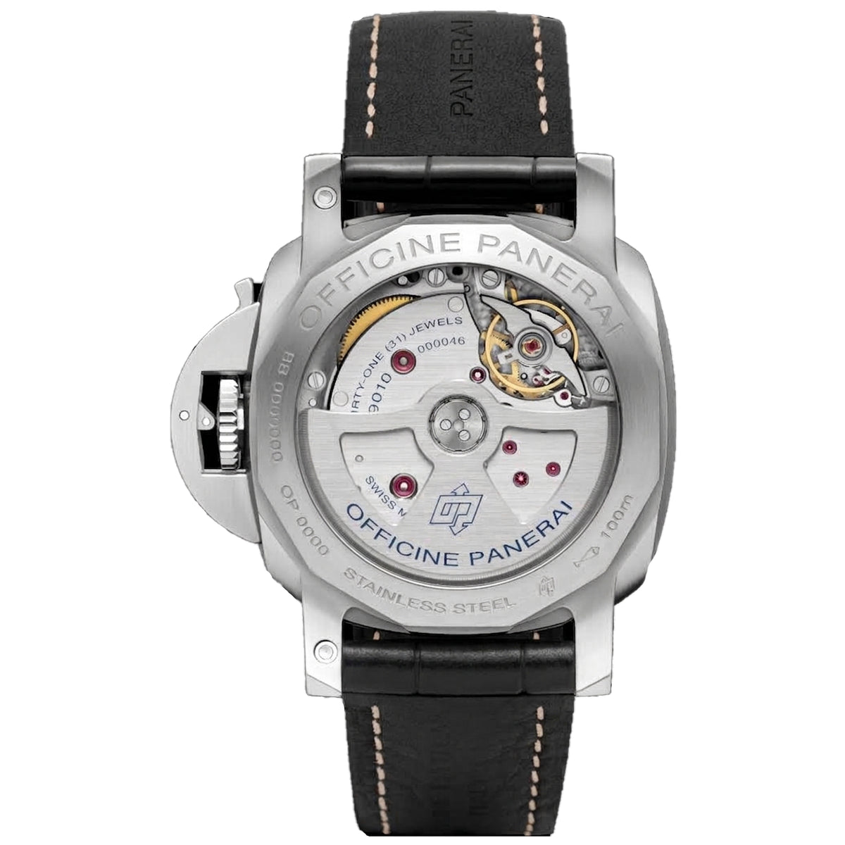 Panerai 42mm Luminor 1950 3 Days Automatic PAM01392 من الستانلس ستيل، أسود مملوك مسبقًا