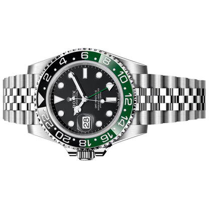 Rolex GMT Master II 40mm Sprite Jubilee Braceleted Black Dial 126720VTNR-0002 PreOwned