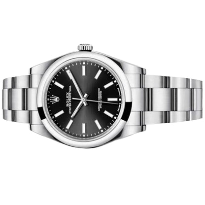 Rolex Oyster Perpetual OP 39mm  Black Dial 114300-0005 Pre Owned