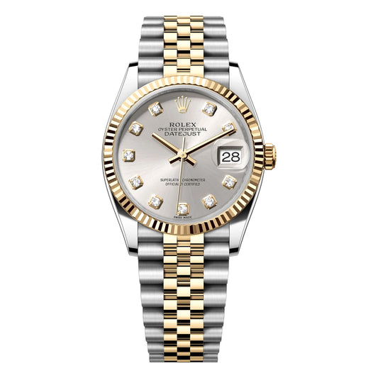 Rolex Datejust 36mm 116233 Silver Diamond Dial, Pre-Owned