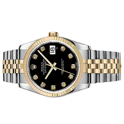 Rolex Datejust 36mm 116233 Black Diamond Dial, Pre-Owned